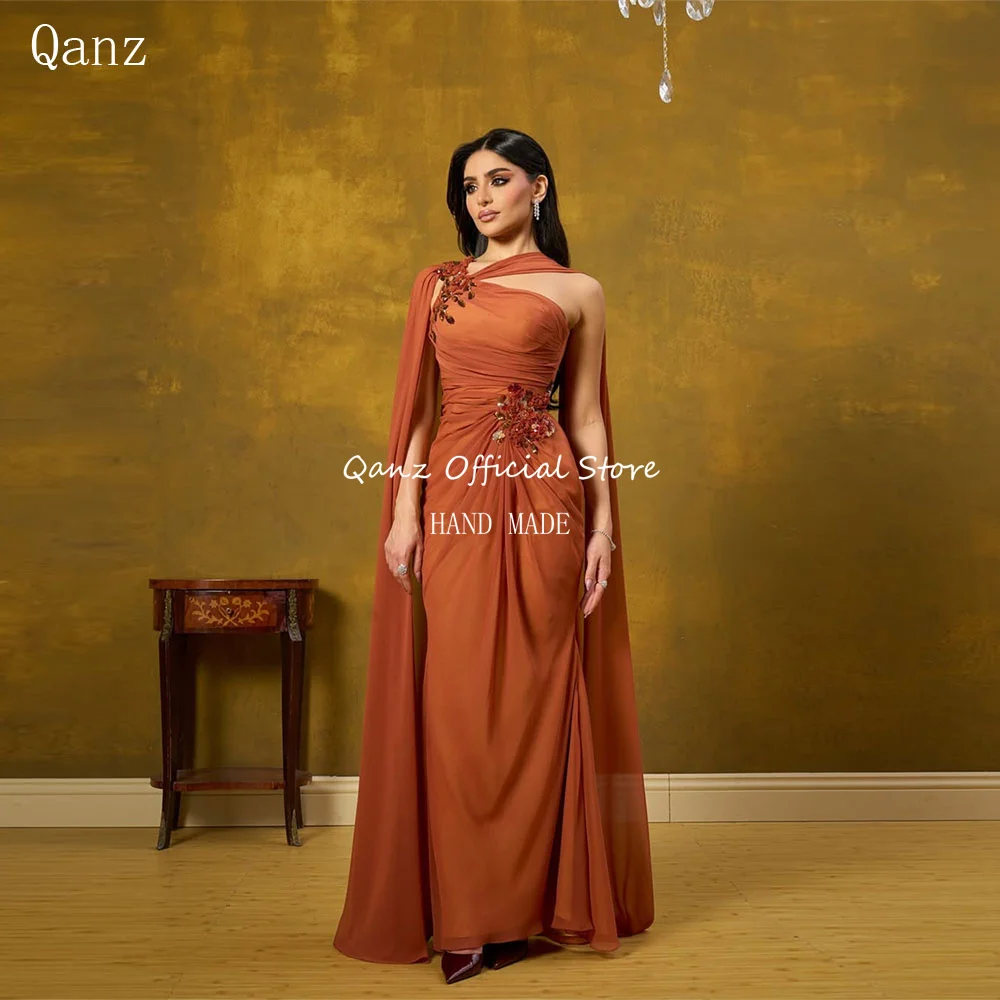 Qanz Burnt Orange Вечерние платья Шифоновые бусы Vestidos De Fiesta Elegantes Платья для выпускного вечера с накидкой и рукавами Роскошные платья по индивидуальному заказу
Qanz Burnt Orange Вечерние платья Шифоновые бусы Vestidos De Fiesta Elegantes Платья для выпускного вечера с накидкой и рукавами Роскошные платья по индивидуальному заказу