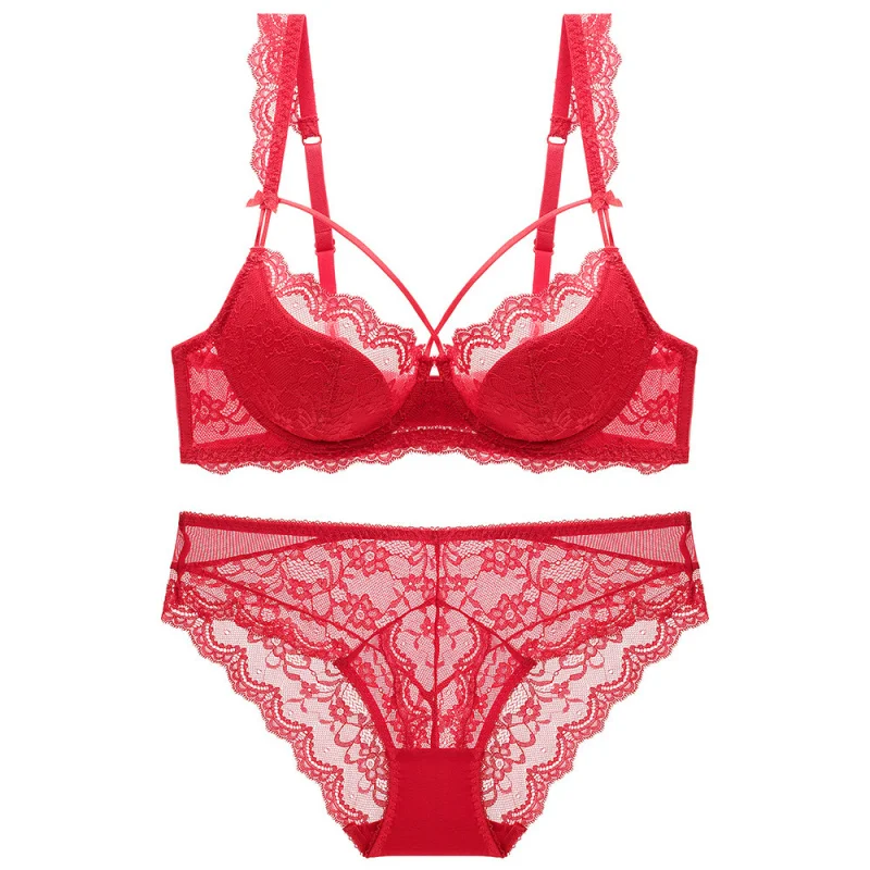 New European and American Style Sexy Lace Underwear Women's Thin Cotton Big Chest Small Comfortable and Breathable Push up Large
New European and American Style Sexy Lace Underwear Women's Thin Cotton Big Chest Small Comfortable and Breathable Push up Large