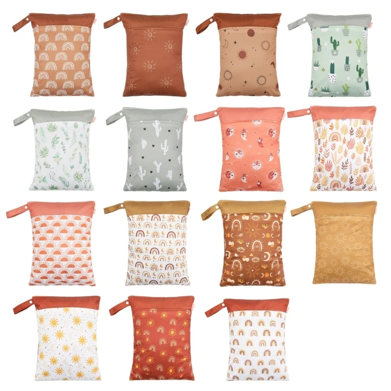 Baby Nappy Bag Reusable Dry Wet Bag Diaper Underwears Washable Wet Bag Infant Diaper Baby Cloth Diaper Print Storage Bag
Baby Nappy Bag Reusable Dry Wet Bag Diaper Underwears Washable Wet Bag Infant Diaper Baby Cloth Diaper Print Storage Bag