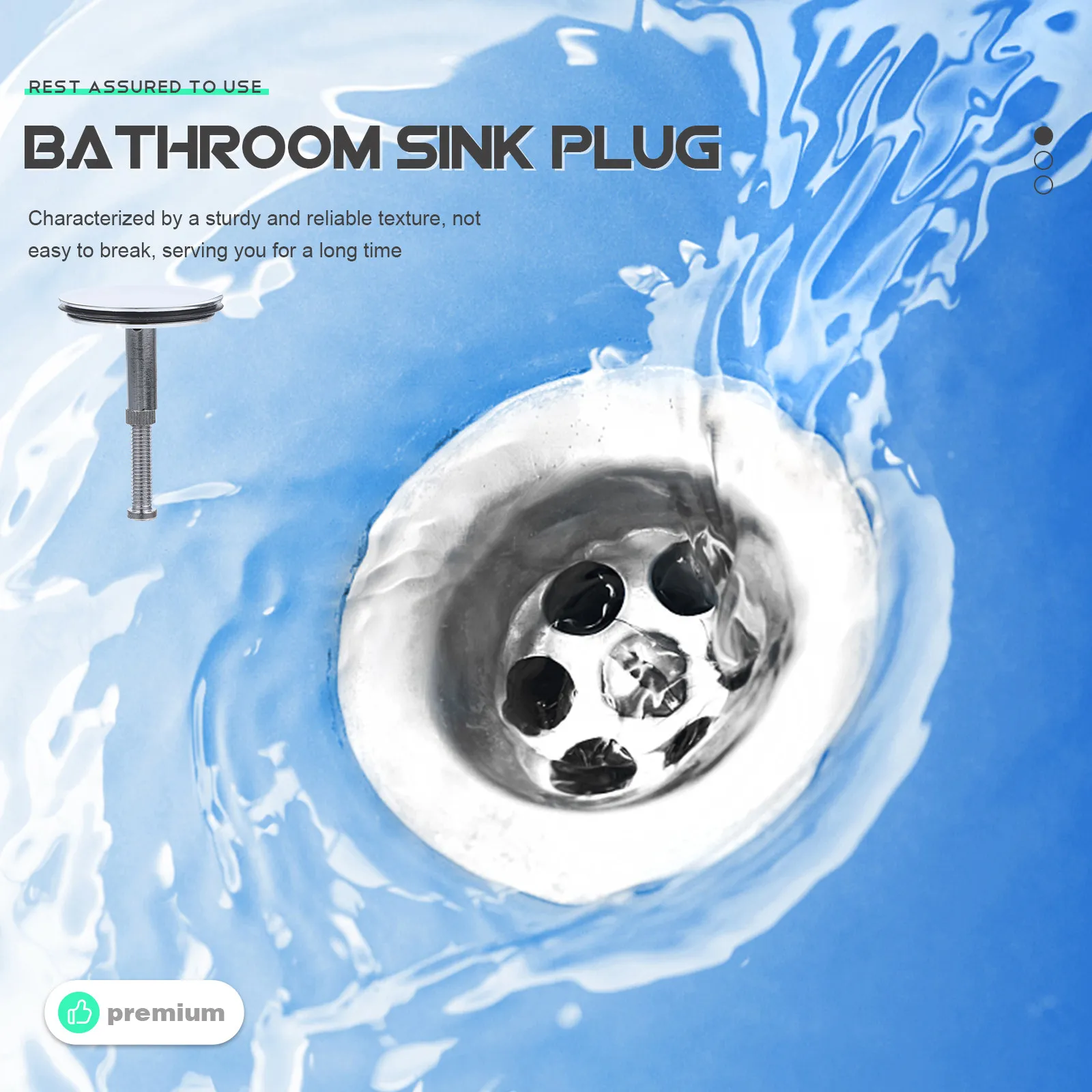 Copper Bath Tub Plug Bathroom Drain Stopper Fast Sealing One Press Drainage Anti Rust Heavy Duty Filtered Drain Plug for Bathtub
Copper Bath Tub Plug Bathroom Drain Stopper Fast Sealing One Press Drainage Anti Rust Heavy Duty Filtered Drain Plug for Bathtub