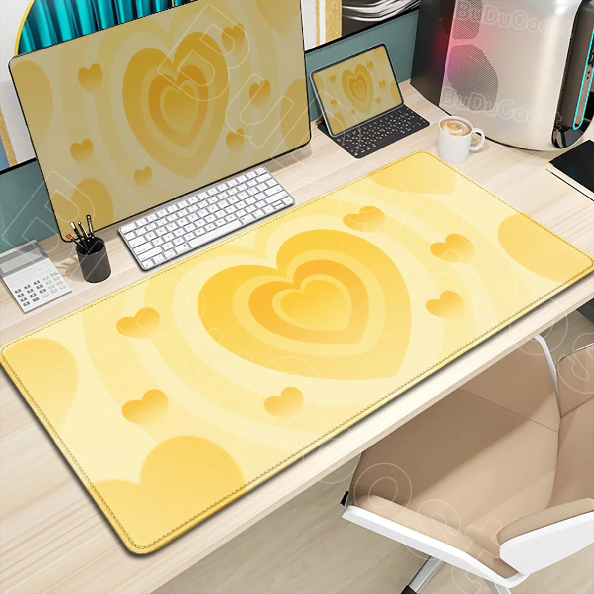 New Cute Pattern Love Large Gaming Expansion Pad E-Sports Gamer Keyboard Pad XXL Coffee Love Rubber Mouse Pad Non-Slip Desk Mats
New Cute Pattern Love Large Gaming Expansion Pad E-Sports Gamer Keyboard Pad XXL Coffee Love Rubber Mouse Pad Non-Slip Desk Mats