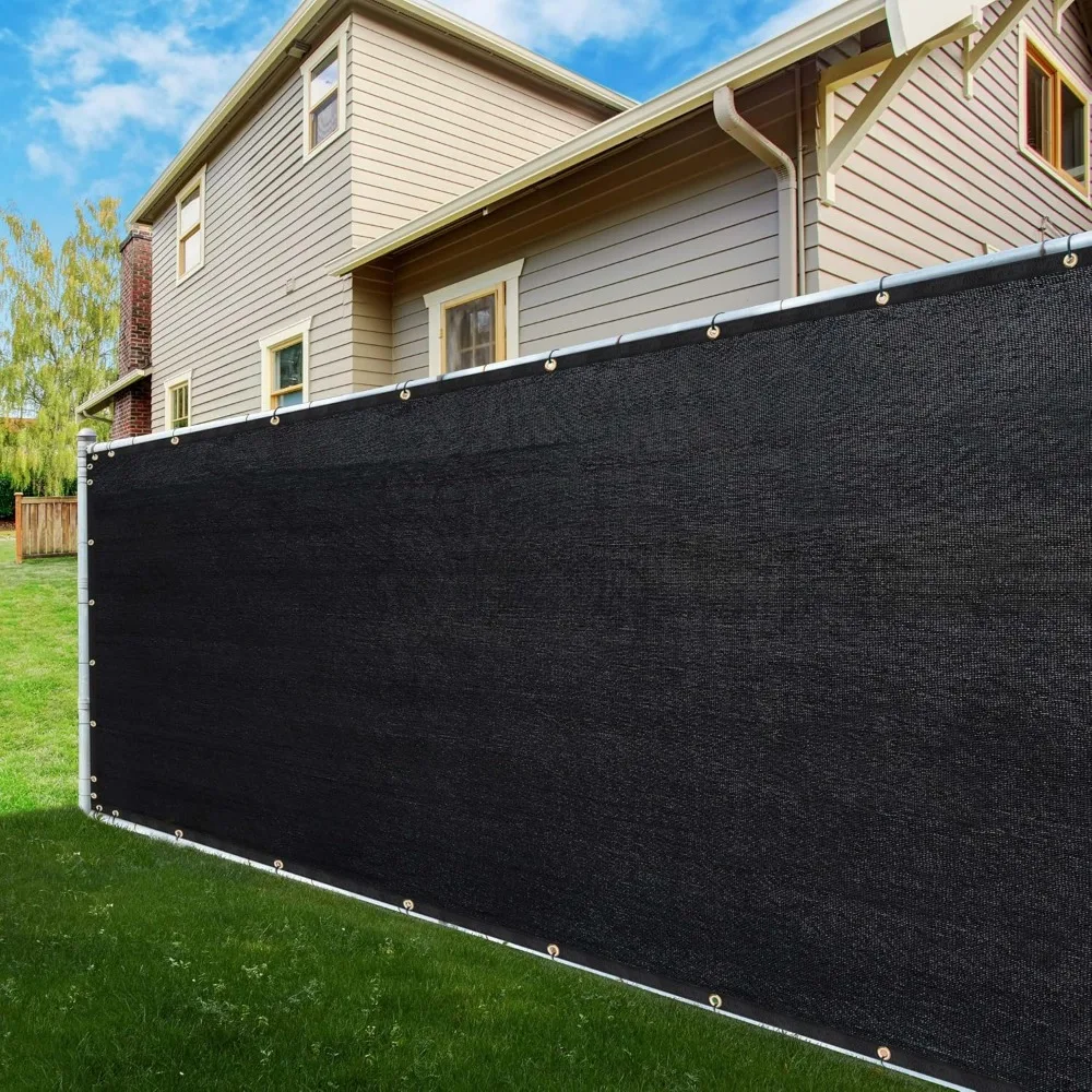4' x 172' Fence Privacy Screen Black Heavy Duty 170 GSM Fencing Mesh Shade Net with Grommets & Zip Ties, 90% Blockage Fence Scr
4' x 172' Fence Privacy Screen Black Heavy Duty 170 GSM Fencing Mesh Shade Net with Grommets & Zip Ties, 90% Blockage Fence Scr