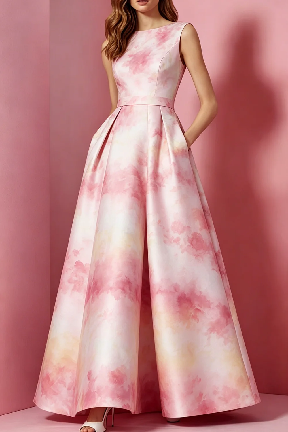 Women's Pink Gradient Print Sleeveless Maxi Dress Slim Fit Floor Length Elegant Party Evening Gown 2026 Summer Fashionable Wear
Women's Pink Gradient Print Sleeveless Maxi Dress Slim Fit Floor Length Elegant Party Evening Gown 2026 Summer Fashionable Wear