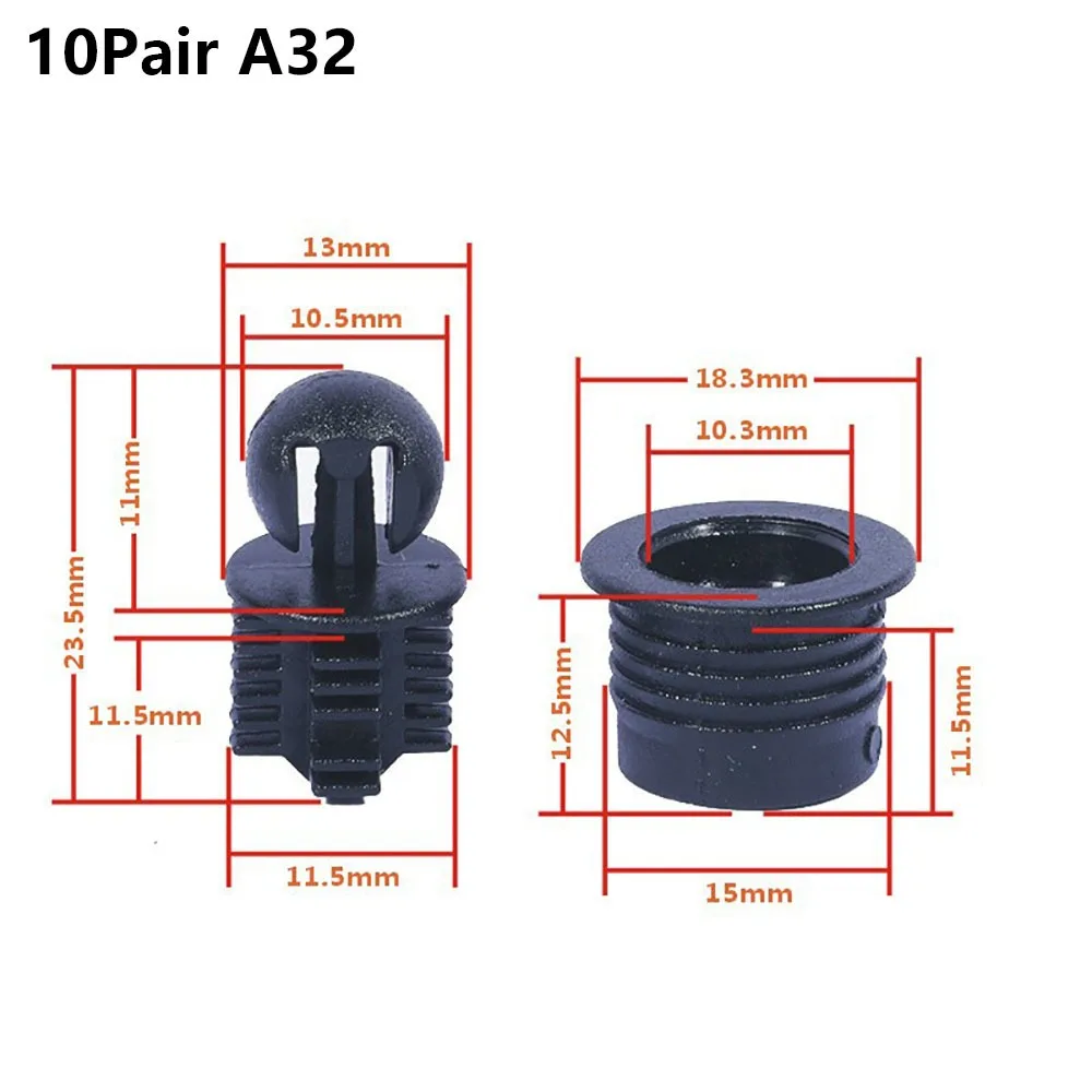 10Pairs Screw Clip Speaker Grill Pegs Kit DIY Plastic Audio Speaker Buckles Pin Type Ball Snap Button
10Pairs Screw Clip Speaker Grill Pegs Kit DIY Plastic Audio Speaker Buckles Pin Type Ball Snap Button
