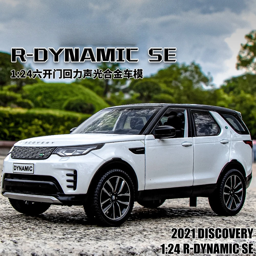 1:24 Discovery 5 Alloy Car Model Pull Back Sound and Light Toy Off-Road Vehicle Simulation Car Diecast Alloy Car Model
1:24 Discovery 5 Alloy Car Model Pull Back Sound and Light Toy Off-Road Vehicle Simulation Car Diecast Alloy Car Model