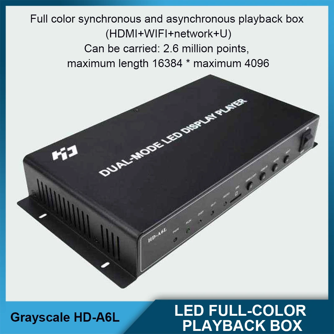 HD-A6L Full-color LED Electronic Screen Synchronous Controller Multimedia Player Supports HDMI Multi-Terminal Control
HD-A6L Full-color LED Electronic Screen Synchronous Controller Multimedia Player Supports HDMI Multi-Terminal Control