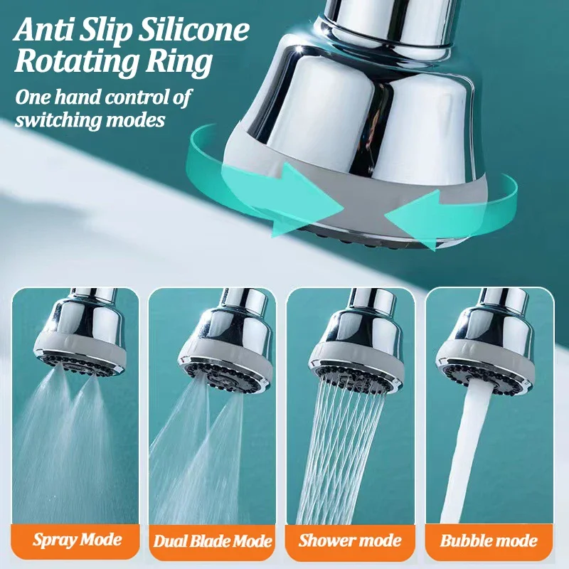 4 Function Anti-splash Bubbler Kitchen Faucet Aerator 360 Degree Swivel Tap Water Diffuser Water Filter Nozzle Mixer
4 Function Anti-splash Bubbler Kitchen Faucet Aerator 360 Degree Swivel Tap Water Diffuser Water Filter Nozzle Mixer