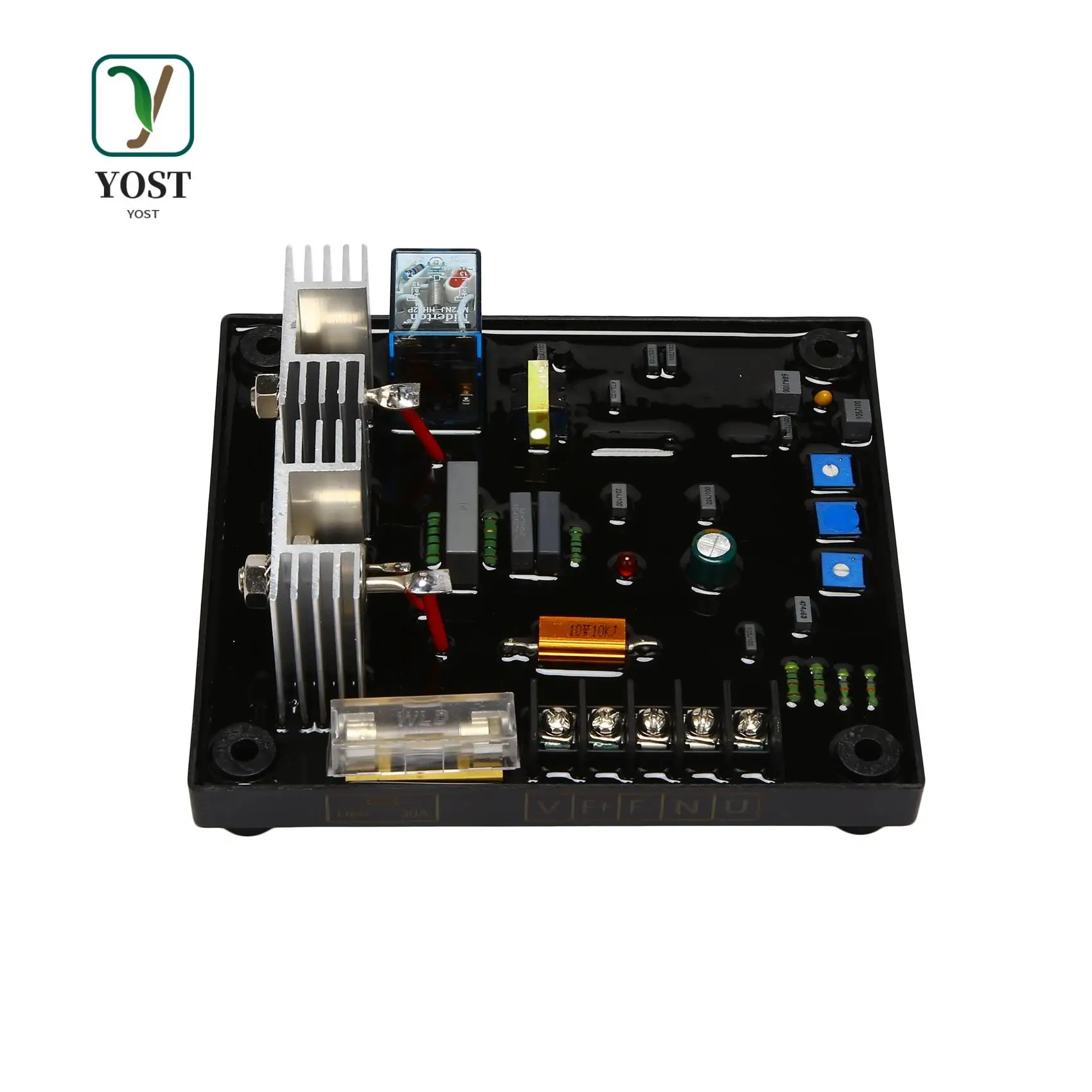 YOST-Universal POW50A AVR 30A Automatic Voltage Regulator For Brush And Brushless Generator Stabilizer Control Adjuster Module P
YOST-Universal POW50A AVR 30A Automatic Voltage Regulator For Brush And Brushless Generator Stabilizer Control Adjuster Module P
