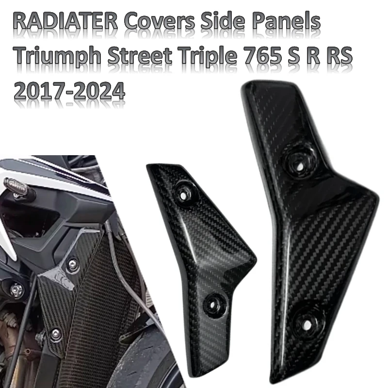 Carbon Fiber External Radiator cover side panel for Triumph Street Triple 765 S R RS 2017-2024
Carbon Fiber External Radiator cover side panel for Triumph Street Triple 765 S R RS 2017-2024