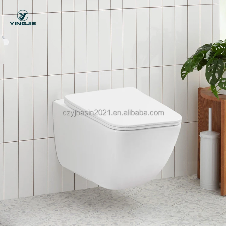 Standard Toilet Bowl Set Ceramic Sanitary Ware Wall Hung Toilet With Toilet Seat For Bathroom
Standard Toilet Bowl Set Ceramic Sanitary Ware Wall Hung Toilet With Toilet Seat For Bathroom