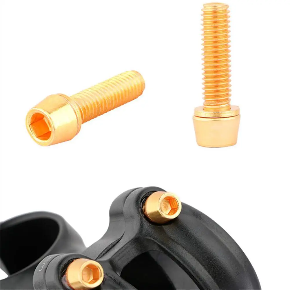 MTB Bicycle Handlebar Screws Titanium-plated Colorful Screws M5*18MM stem riser screws
MTB Bicycle Handlebar Screws Titanium-plated Colorful Screws M5*18MM stem riser screws