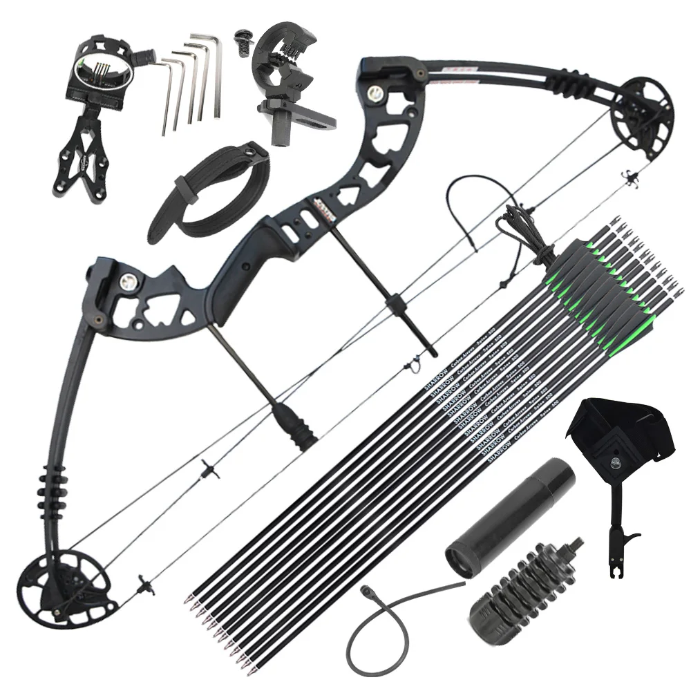 Archery Compound Bow Set with Carbon Arrow 30-60lbs Adjustable Archery Hunting Right Hand Shooting Fishing Accessories
Archery Compound Bow Set with Carbon Arrow 30-60lbs Adjustable Archery Hunting Right Hand Shooting Fishing Accessories