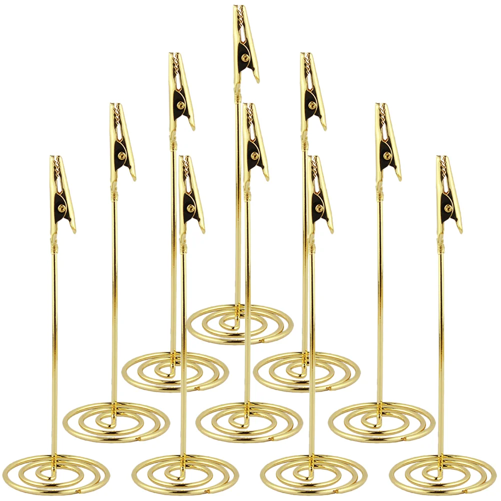 10 Pcs Stainless Steel Memo Clip Photo Card Holder Practical Table Number Stand Picture Display Clips Wedding Seat Name
10 Pcs Stainless Steel Memo Clip Photo Card Holder Practical Table Number Stand Picture Display Clips Wedding Seat Name