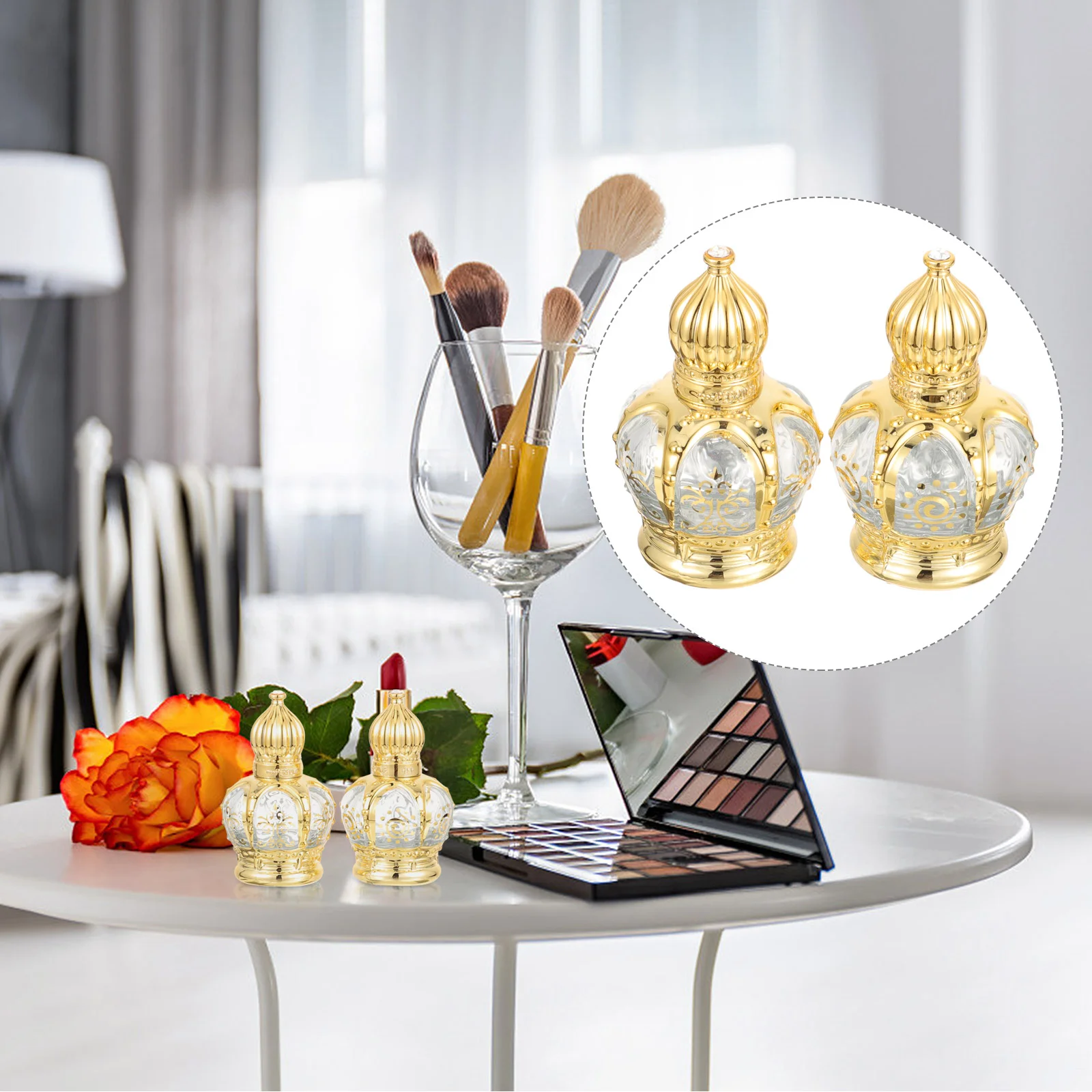 2 Pcs Water Bottle Essential Oil Bottling Holy Glass Perfume Container Bottles Refillable
2 Pcs Water Bottle Essential Oil Bottling Holy Glass Perfume Container Bottles Refillable