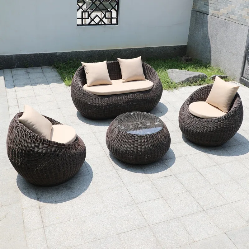 Waterproof Sun Protection Neoclassical Outdoor Rattan Furniture Set Sofa With Tea Table For Courtyard Balcony Garden Comfortable
Waterproof Sun Protection Neoclassical Outdoor Rattan Furniture Set Sofa With Tea Table For Courtyard Balcony Garden Comfortable
