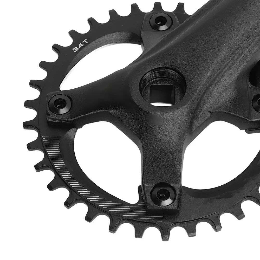 104 BCD Bike Single Crankset Aluminum Alloy 34T Bike Crank Arm Set 7-12 Speed Compatible Black Mountain Bike Crank Arm Set
104 BCD Bike Single Crankset Aluminum Alloy 34T Bike Crank Arm Set 7-12 Speed Compatible Black Mountain Bike Crank Arm Set