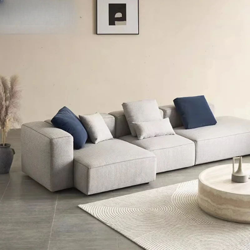 Simple square fabric modern light luxury modular living room sofa set furniture
Simple square fabric modern light luxury modular living room sofa set furniture