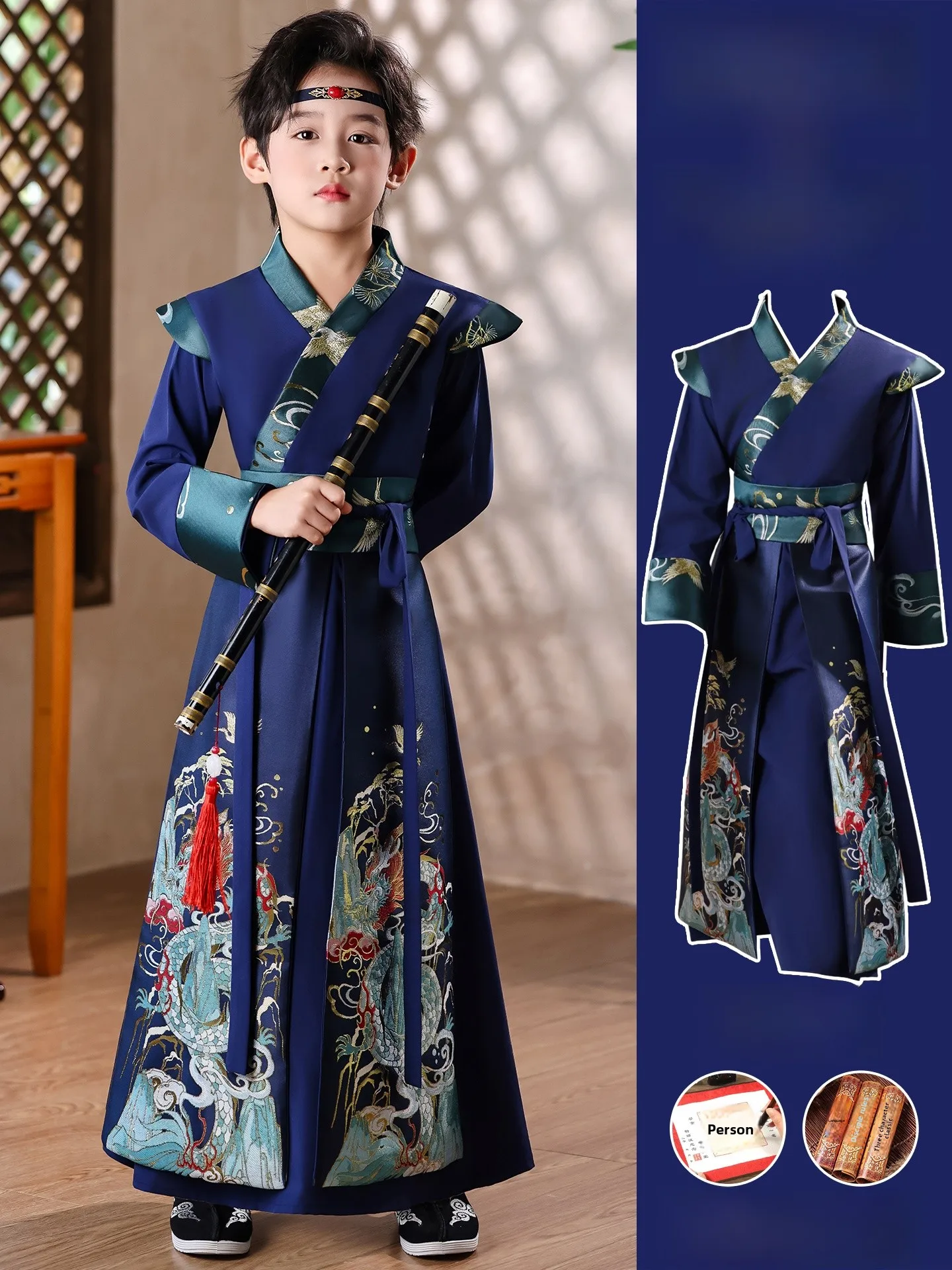 Детский костюм Тан (Ханьфу) для мальчиков: милый наряд маленького господина, традиционный китайский костюм для детского сада, осенний, модный
Детский костюм Тан (Ханьфу) для мальчиков: милый наряд маленького господина, традиционный китайский костюм для детского сада, осенний, модный