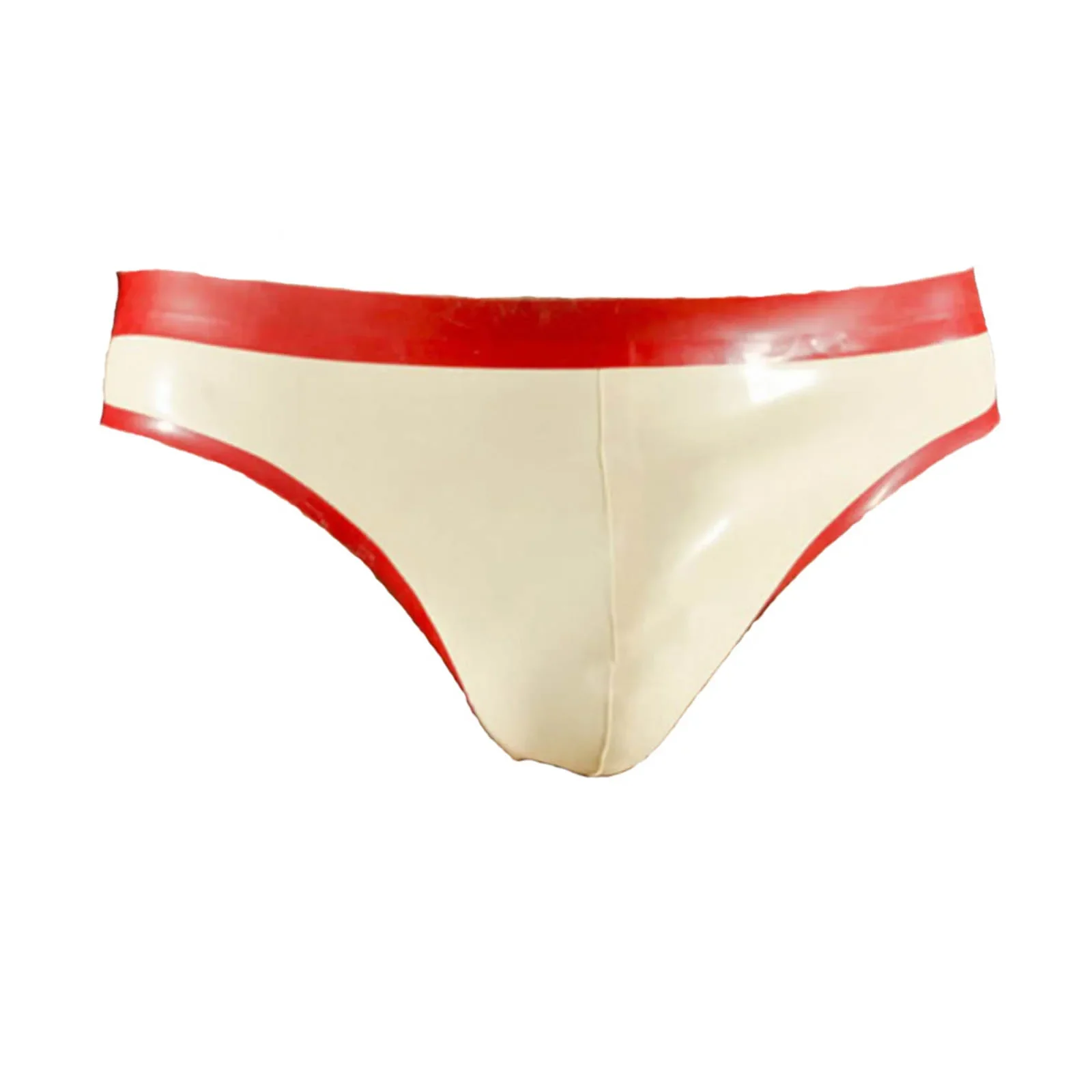 MONNIK Latex Fashion Briefs White&Red Trim Rubber Shorts Underpants Panties Tight Men Underwear for Bodysuit Party Club Wear
MONNIK Latex Fashion Briefs White&Red Trim Rubber Shorts Underpants Panties Tight Men Underwear for Bodysuit Party Club Wear