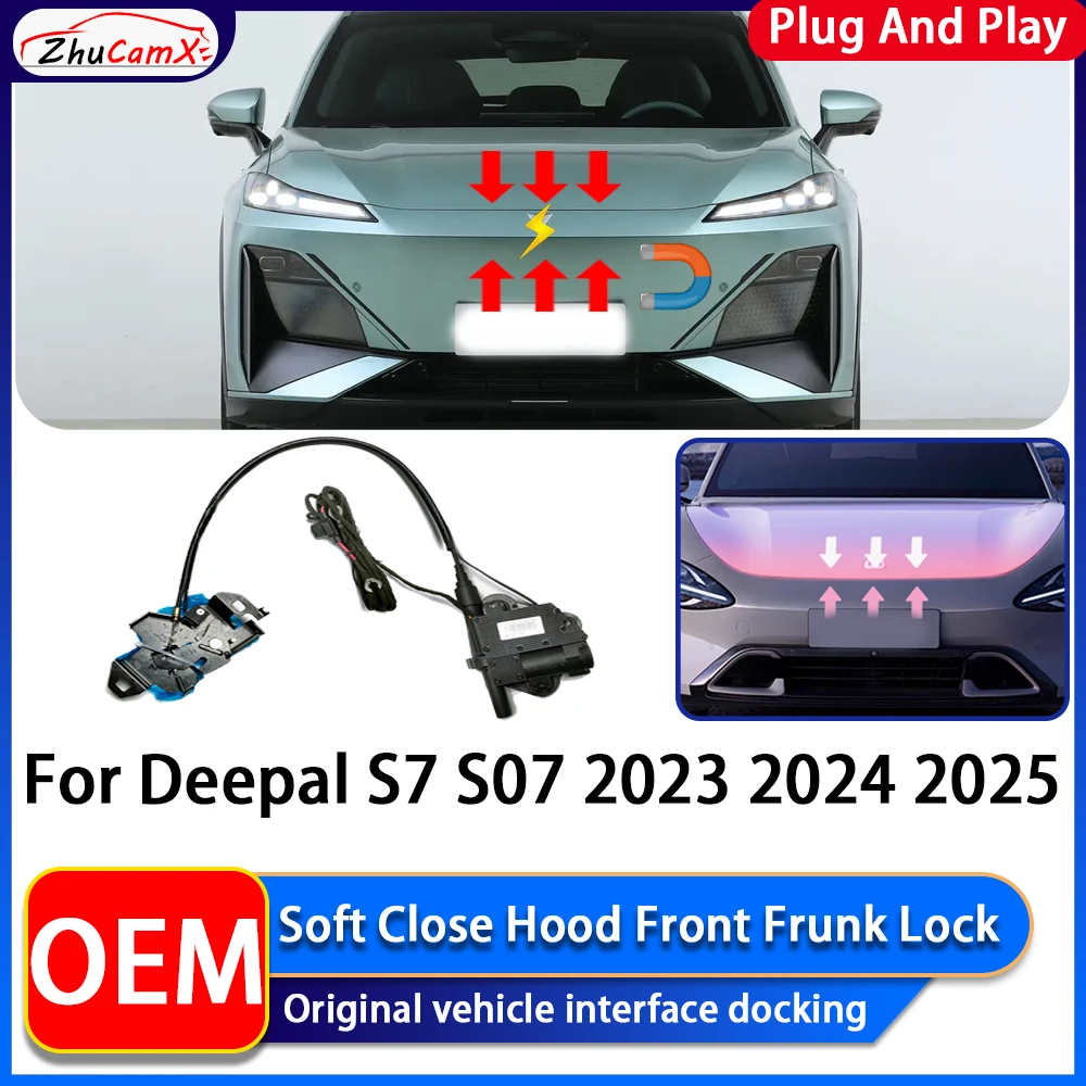 Car Soft Close Hood Front Frunk Lock Electric Cover Automatic Lock Closer Plug and Play For Deepal S7 S07 2023 2024 2025
Car Soft Close Hood Front Frunk Lock Electric Cover Automatic Lock Closer Plug and Play For Deepal S7 S07 2023 2024 2025