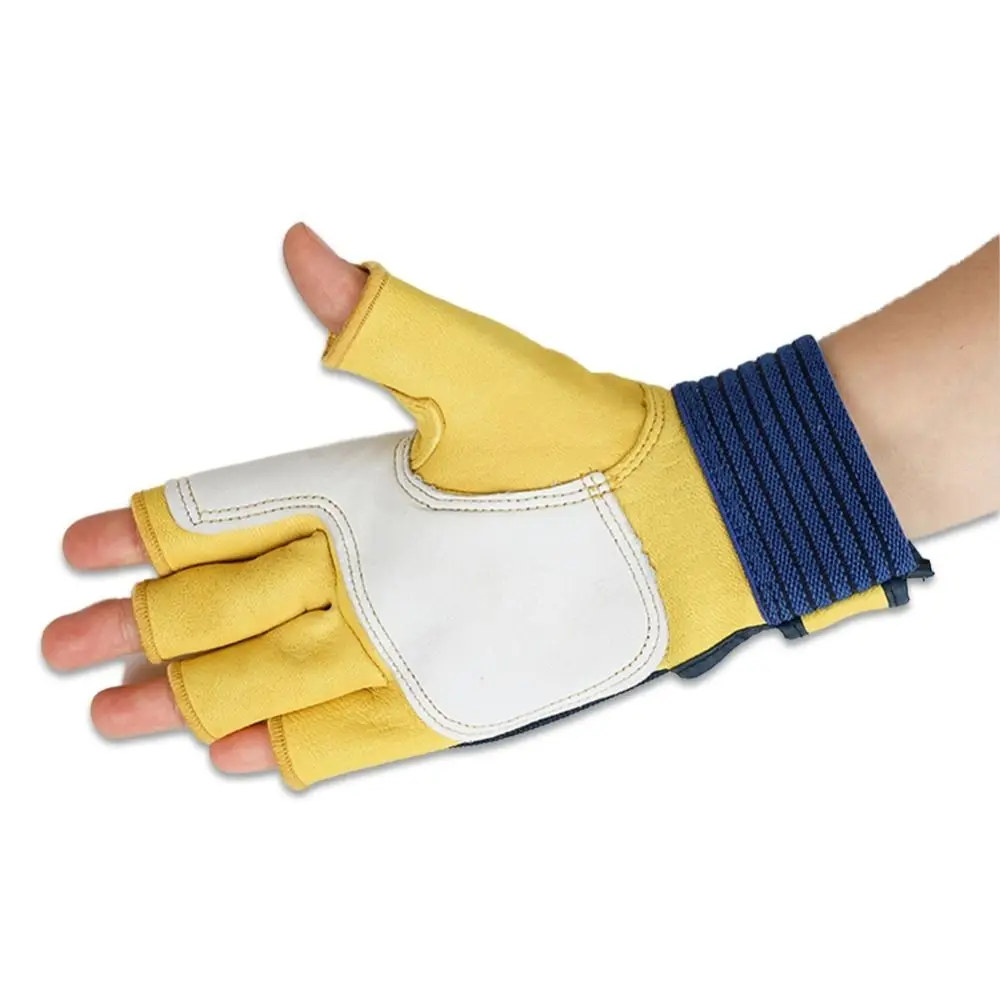 Sheepskin Men's Work Gloves Mitten Protection Half Finger Working Gloves Wear Resistant Industrial Safety Leather Gloves
Sheepskin Men's Work Gloves Mitten Protection Half Finger Working Gloves Wear Resistant Industrial Safety Leather Gloves