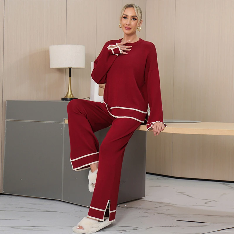High-Waisted Casual Pullover Clothes Wide Leg Pants 2 Two Piece Set Sweatsuits Full Sleeve Outfit For Ladies
High-Waisted Casual Pullover Clothes Wide Leg Pants 2 Two Piece Set Sweatsuits Full Sleeve Outfit For Ladies