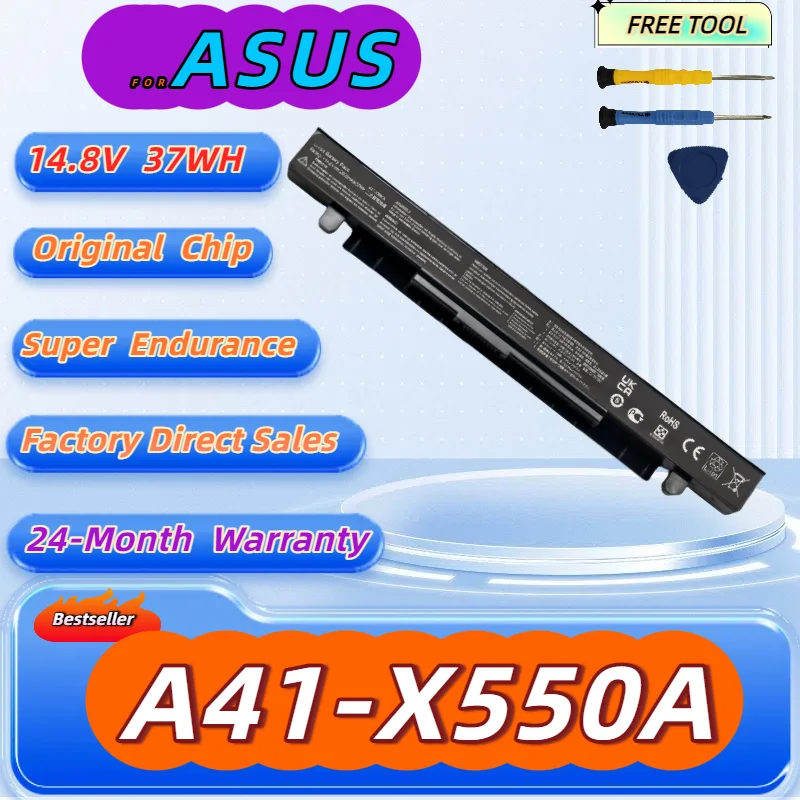 A41-X550A Laptop Battery for ASUS A41-X550 A41-X550A X550 X550C X550B X550V X450C X450LA X452 X452EFree Tool + 24M Warranty
A41-X550A Laptop Battery for ASUS A41-X550 A41-X550A X550 X550C X550B X550V X450C X450LA X452 X452EFree Tool + 24M Warranty