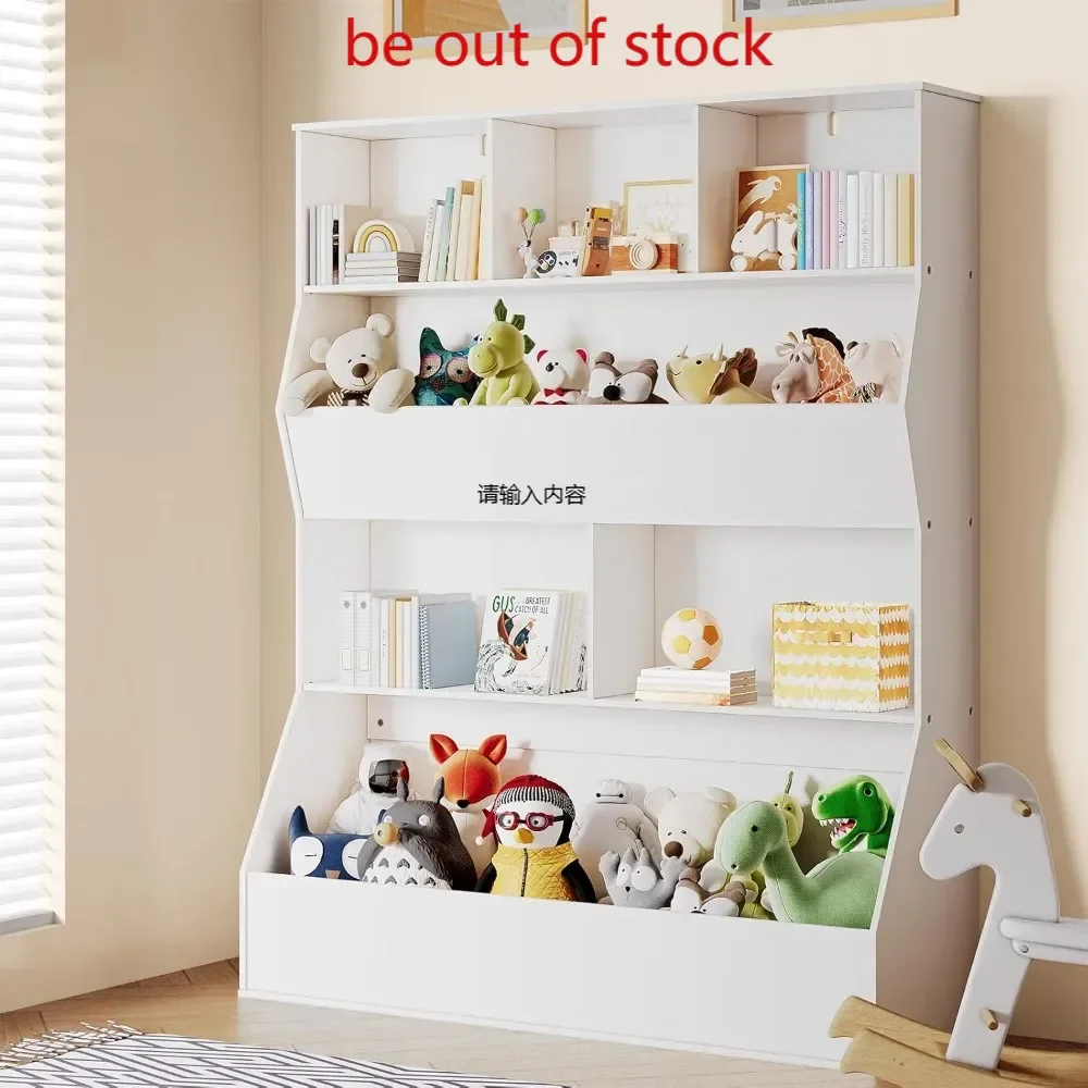 Toy Storage Organizer for Kids, Large Wooden Open Bookcase,4-Tier Children Storage Cabinet, Cubby Bookshelf for Playroom Bedroom
Toy Storage Organizer for Kids, Large Wooden Open Bookcase,4-Tier Children Storage Cabinet, Cubby Bookshelf for Playroom Bedroom