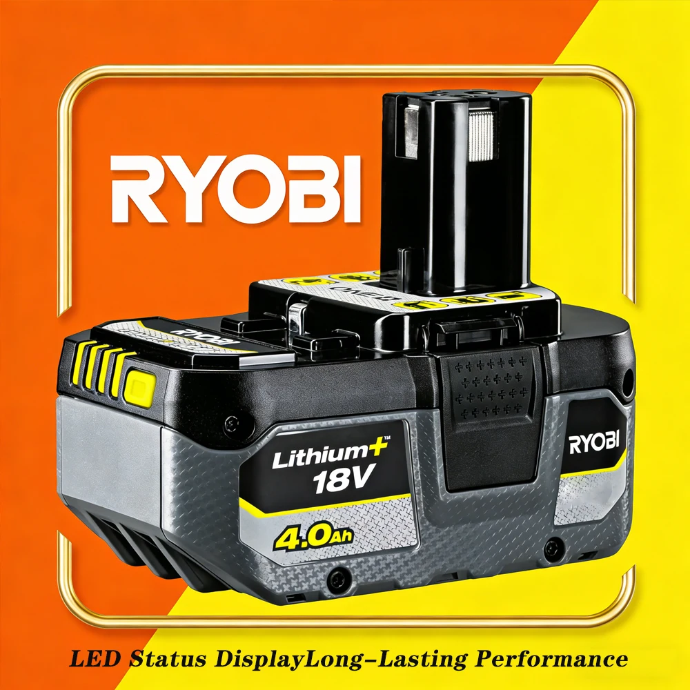 RYOBI 18V 8.0Ah High-Capacity Lithium Ion Battery, Low Self-Discharge Long Storage Compatible with P107 P108 P109 RB18L20 Tools
RYOBI 18V 8.0Ah High-Capacity Lithium Ion Battery, Low Self-Discharge Long Storage Compatible with P107 P108 P109 RB18L20 Tools