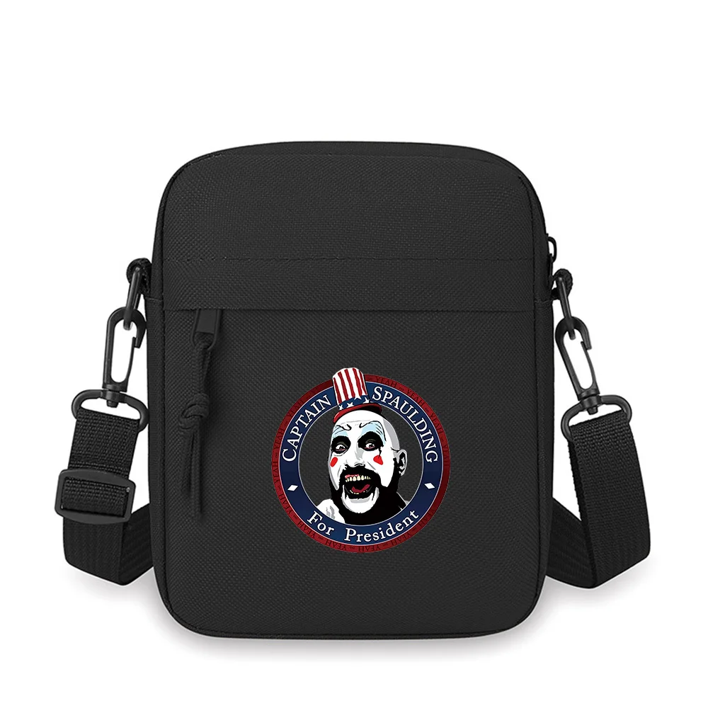 Captain Spaulding presidential campaign logo Men Crossbody Bag Single Shoulder Women Cartoon Anime Film Printing Design Unisex
Captain Spaulding presidential campaign logo Men Crossbody Bag Single Shoulder Women Cartoon Anime Film Printing Design Unisex