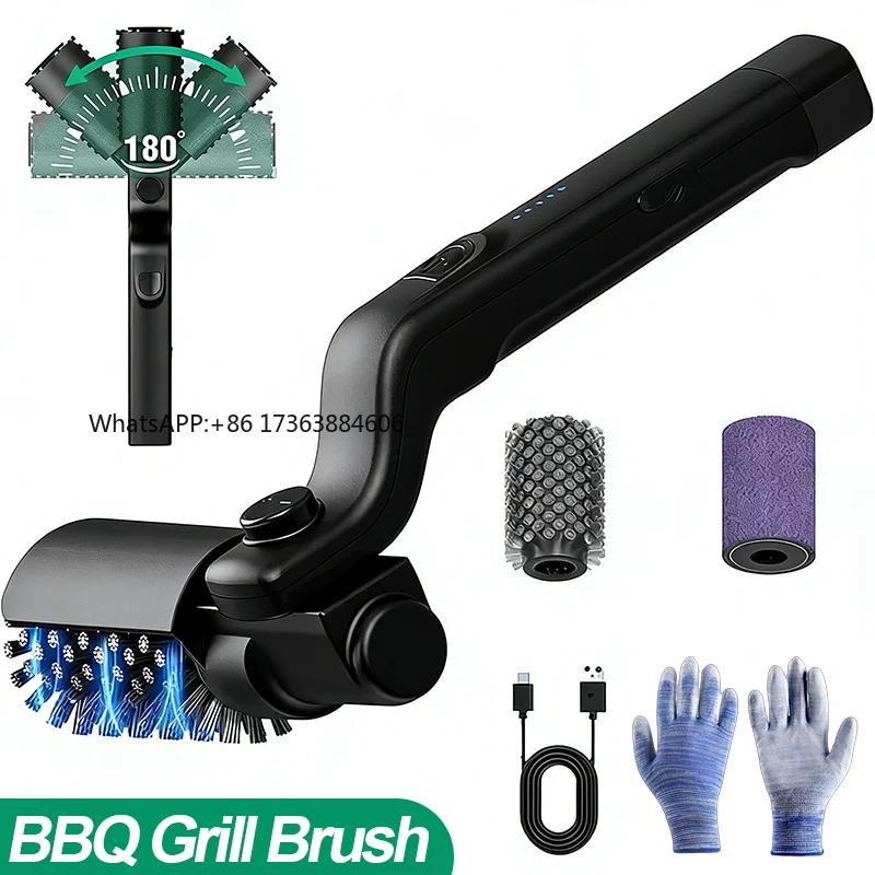 Grill Brush 3-Speed Settings Electric Grill Brush,180° Adjustable Head,90 Mins Grill Cleaner for Outdoor Griddles Smokers
Grill Brush 3-Speed Settings Electric Grill Brush,180° Adjustable Head,90 Mins Grill Cleaner for Outdoor Griddles Smokers