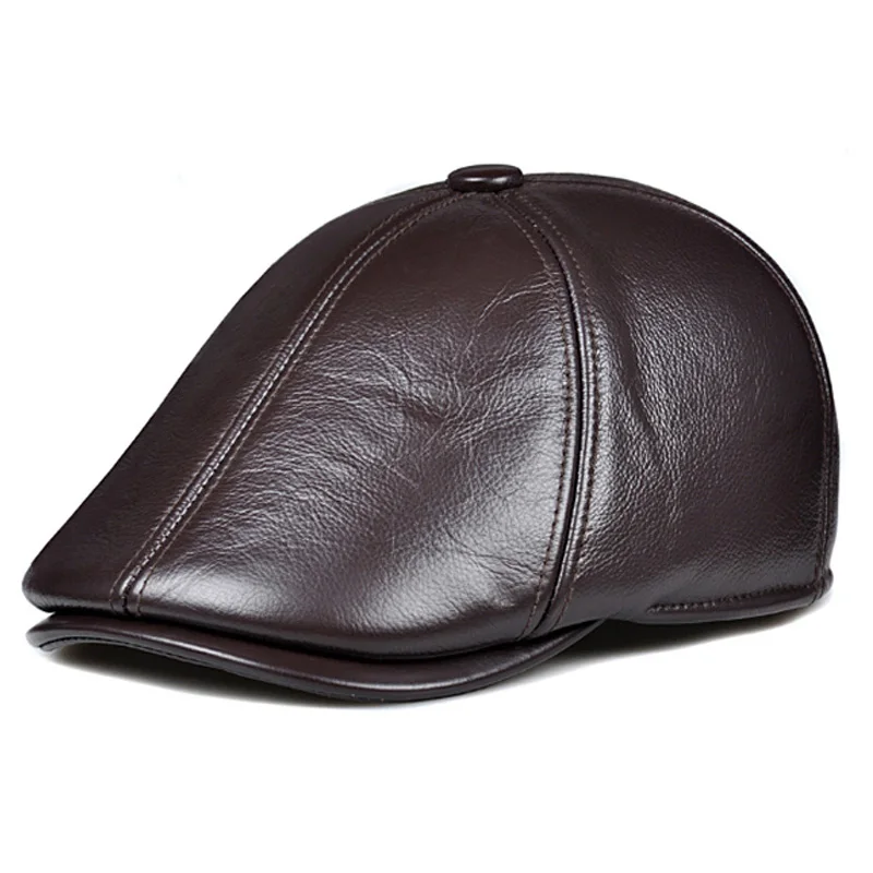 Men's Real Leather Hat Winter Berets Male Warm Ear Protection Cap 100% Genuine Leather Dad Hat Wholesale Leisure Bone
Men's Real Leather Hat Winter Berets Male Warm Ear Protection Cap 100% Genuine Leather Dad Hat Wholesale Leisure Bone