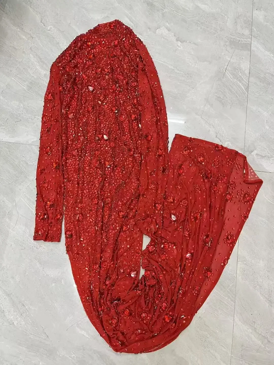 Red Rhinestones dress Sexy High split Mesh Dresses Evening Wedding Cocktail Party Gown Diamond Red carpet Stage Outfit
Red Rhinestones dress Sexy High split Mesh Dresses Evening Wedding Cocktail Party Gown Diamond Red carpet Stage Outfit