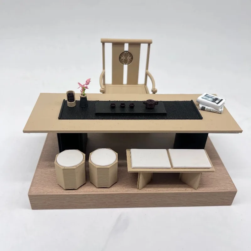 1:12 Miniature Oriental Tea Ceremony Set Zen Wooden Teapot Table with Chairs Stools Dollhouse Chinese MeditationRoomDioramaDecor
1:12 Miniature Oriental Tea Ceremony Set Zen Wooden Teapot Table with Chairs Stools Dollhouse Chinese MeditationRoomDioramaDecor