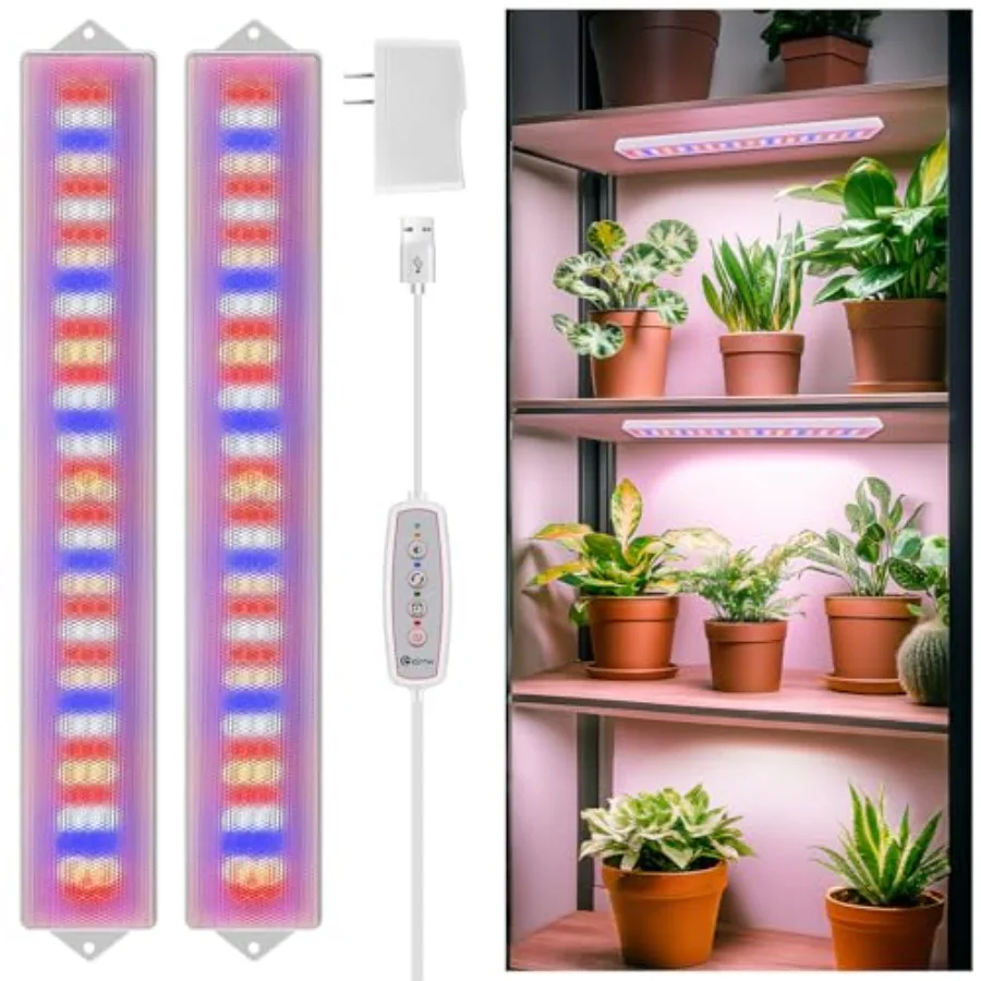 LED Grow Light Strip, 20W Full Spectrum Plant Lights With Red Blue White LEDs, 210 LEDs Grow Light Strips for Indoor Plants wit
LED Grow Light Strip, 20W Full Spectrum Plant Lights With Red Blue White LEDs, 210 LEDs Grow Light Strips for Indoor Plants wit