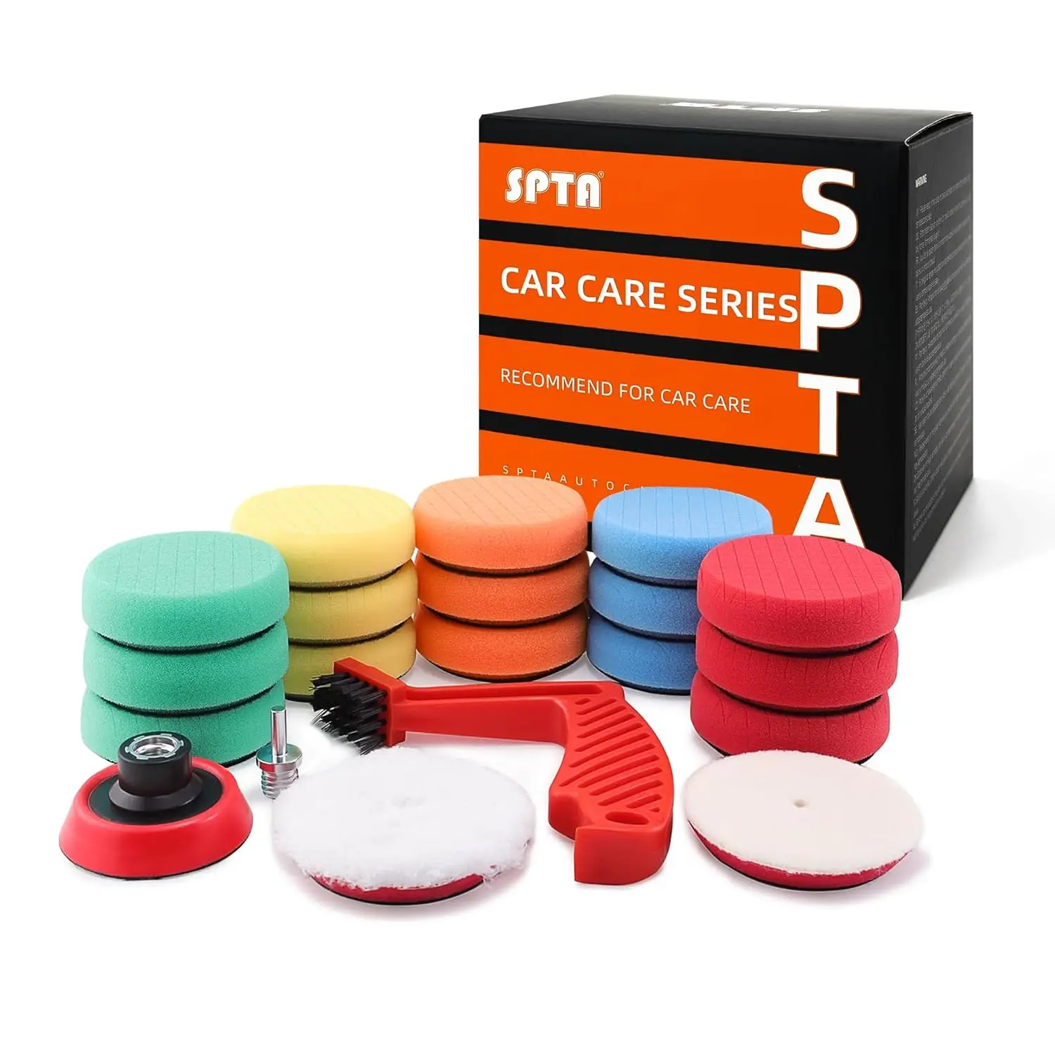 20pcs 3 Inch Foam Polishing Pads Kit with Backing Plate for Car Polisher Buffing and Cutting
20pcs 3 Inch Foam Polishing Pads Kit with Backing Plate for Car Polisher Buffing and Cutting
