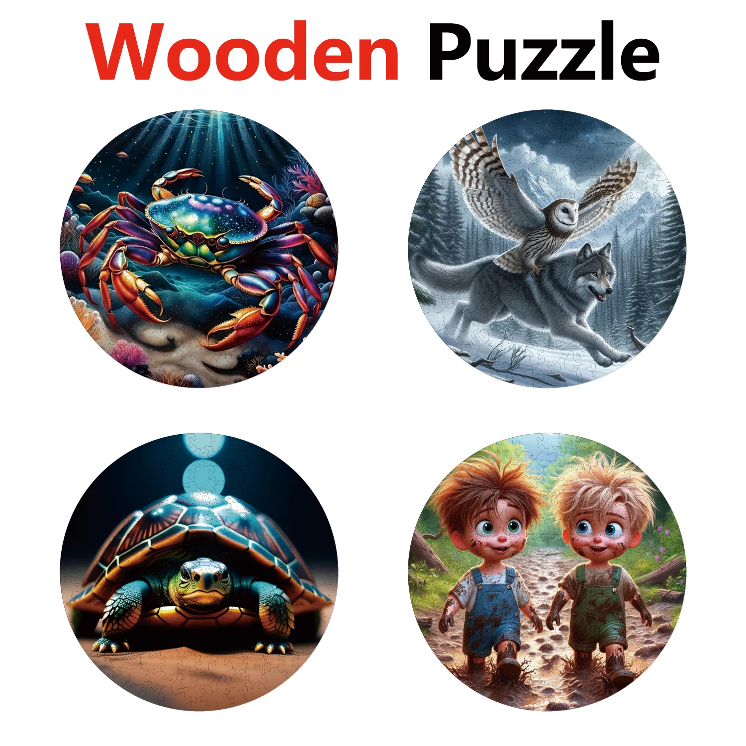 Crab Wolf Turtle Man Animal Puzzles High Quality Jigsaw Puzzle Wooden Puzzle Best Christmas Gift
Crab Wolf Turtle Man Animal Puzzles High Quality Jigsaw Puzzle Wooden Puzzle Best Christmas Gift