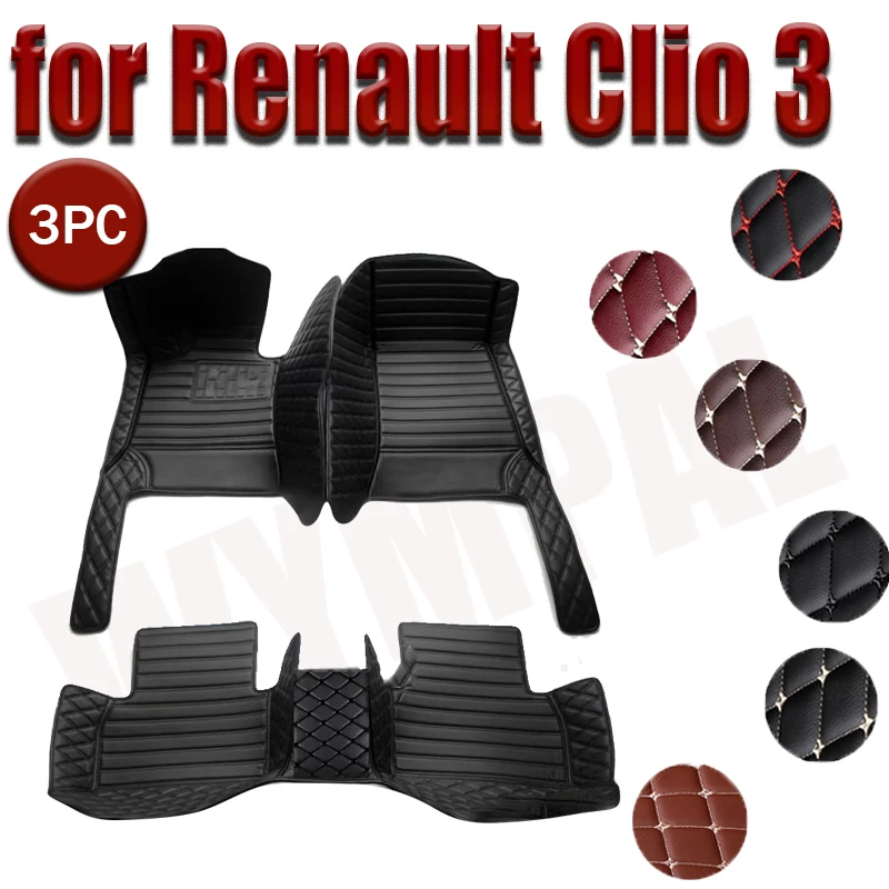 Custom Automotive Car Floor Mats For Renault Clio 3 2006 2007 2008 2009 Auto Luxury Leather Men Women Car Mats
Custom Automotive Car Floor Mats For Renault Clio 3 2006 2007 2008 2009 Auto Luxury Leather Men Women Car Mats