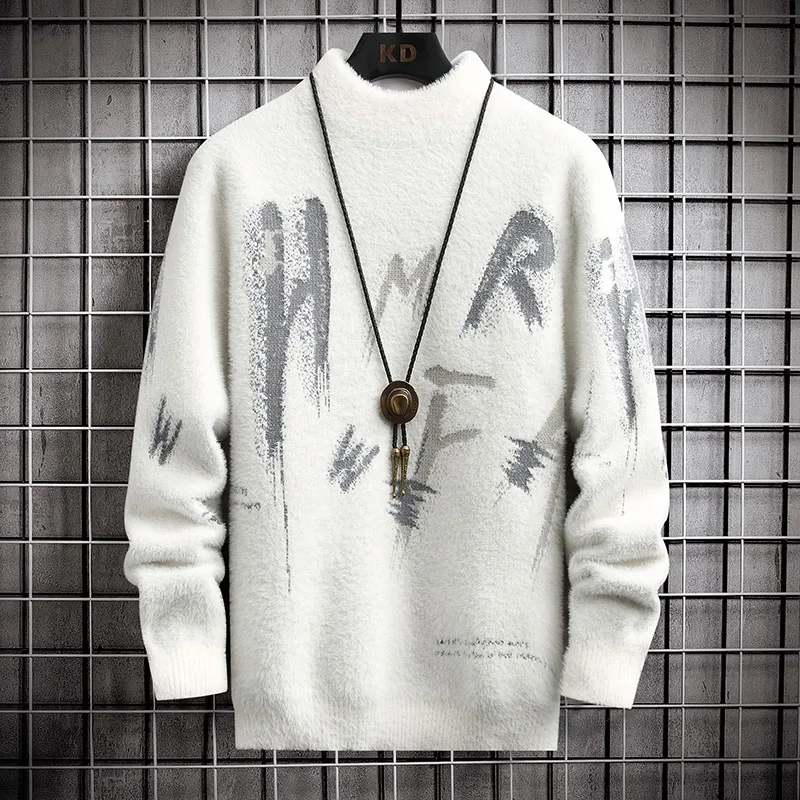 2023 Winter men's sweater sweater Warm long sleeve letter sweater mink fleece high quality sweater men's casual sweater3168
2023 Winter men's sweater sweater Warm long sleeve letter sweater mink fleece high quality sweater men's casual sweater3168