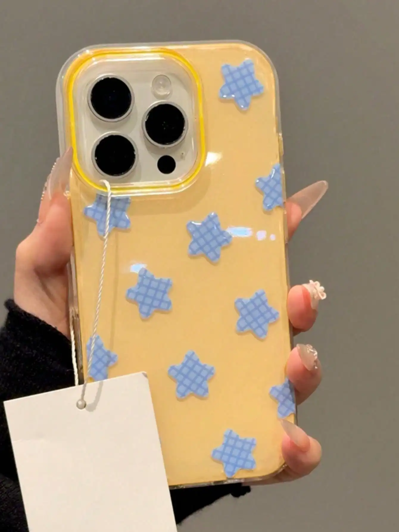 1 Cute Star Fashion Phone Case 3D Dark Grid Pattern Soft Compatible With IPhone 17 Pro Max, 17 Pro, 17 Air, 17, 15, 16 Pro Max, 14 Pro, 13, 12, 11, Y2K Glossy Soft Shell Gift Packaging Spring Birthday Gift Case
1 Cute Star Fashion Phone Case 3D Dark Grid Pattern Soft Compatible With IPhone 17 Pro Max, 17 Pro, 17 Air, 17, 15, 16 Pro Max, 14 Pro, 13, 12, 11, Y2K Glossy Soft Shell Gift Packaging Spring Birthday Gift Case
