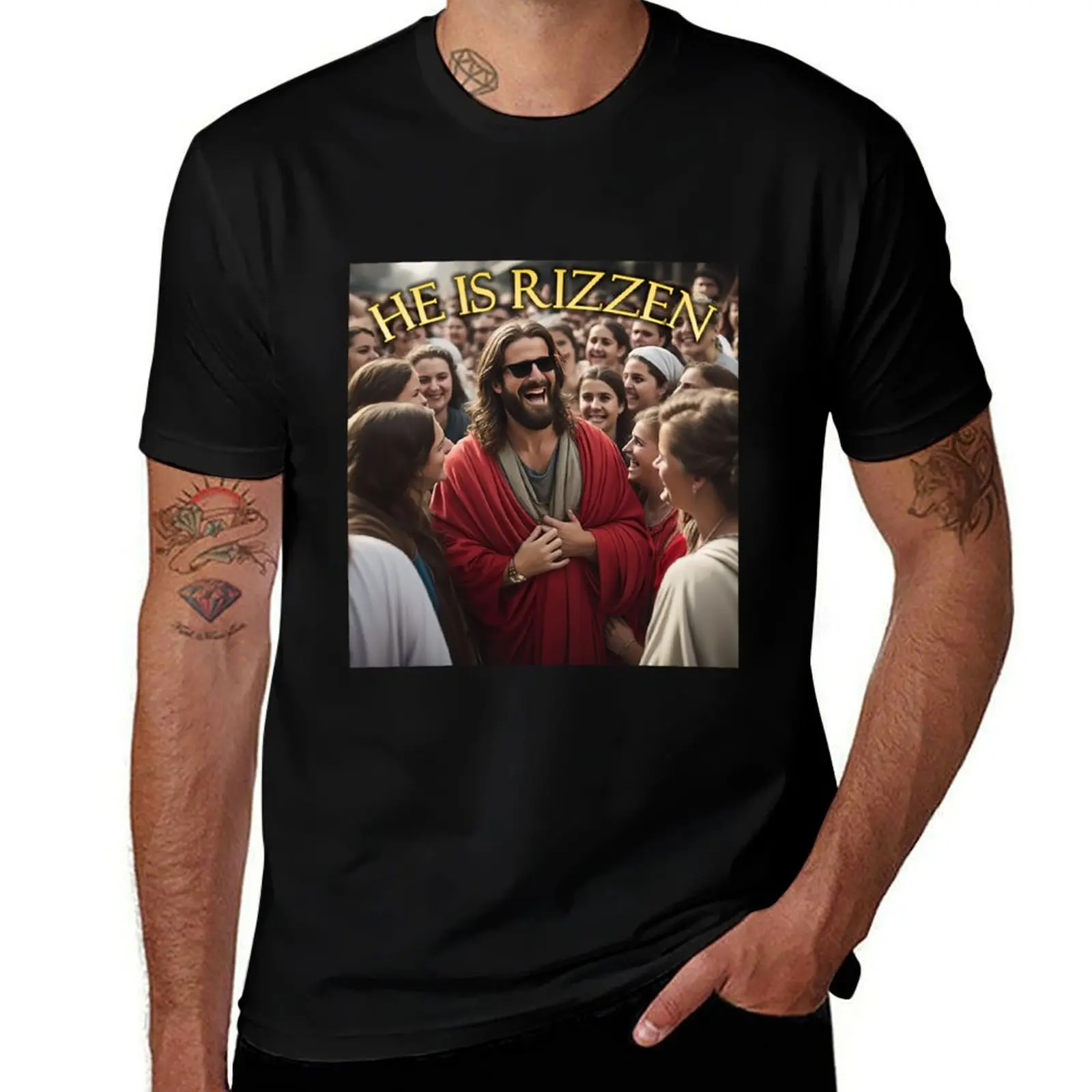 He Is Rizzen (Easter Shirt) T-Shirt Active Wear Sports T-Shirt for Men
He Is Rizzen (Easter Shirt) T-Shirt Active Wear Sports T-Shirt for Men