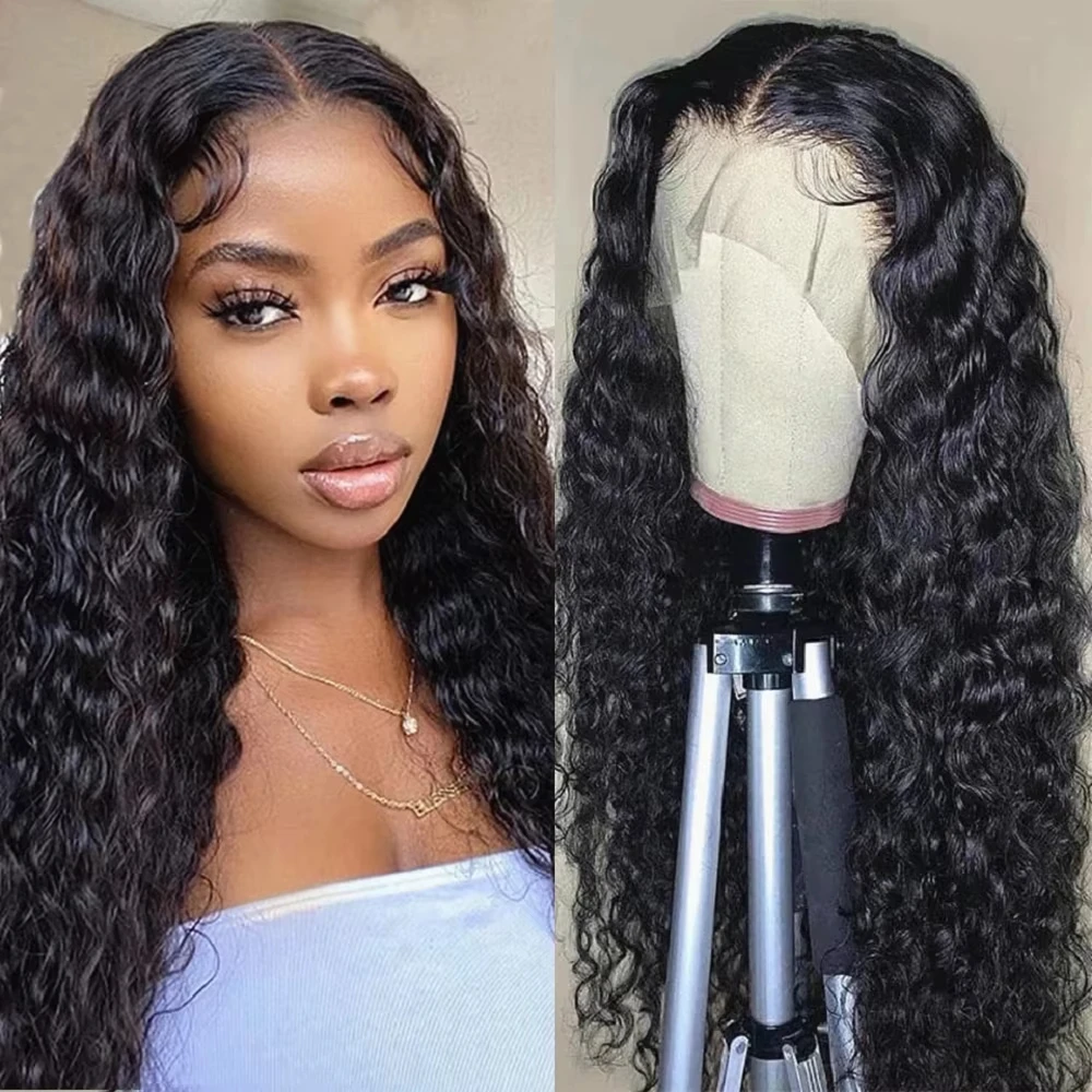 180 Density 360 Full Lace Front Human Hair Wig 13X6 Deep Wave Frontal Wig For Women Pre Plucked Water Curly 
180 Density 360 Full Lace Front Human Hair Wig 13X6 Deep Wave Frontal Wig For Women Pre Plucked Water Curly