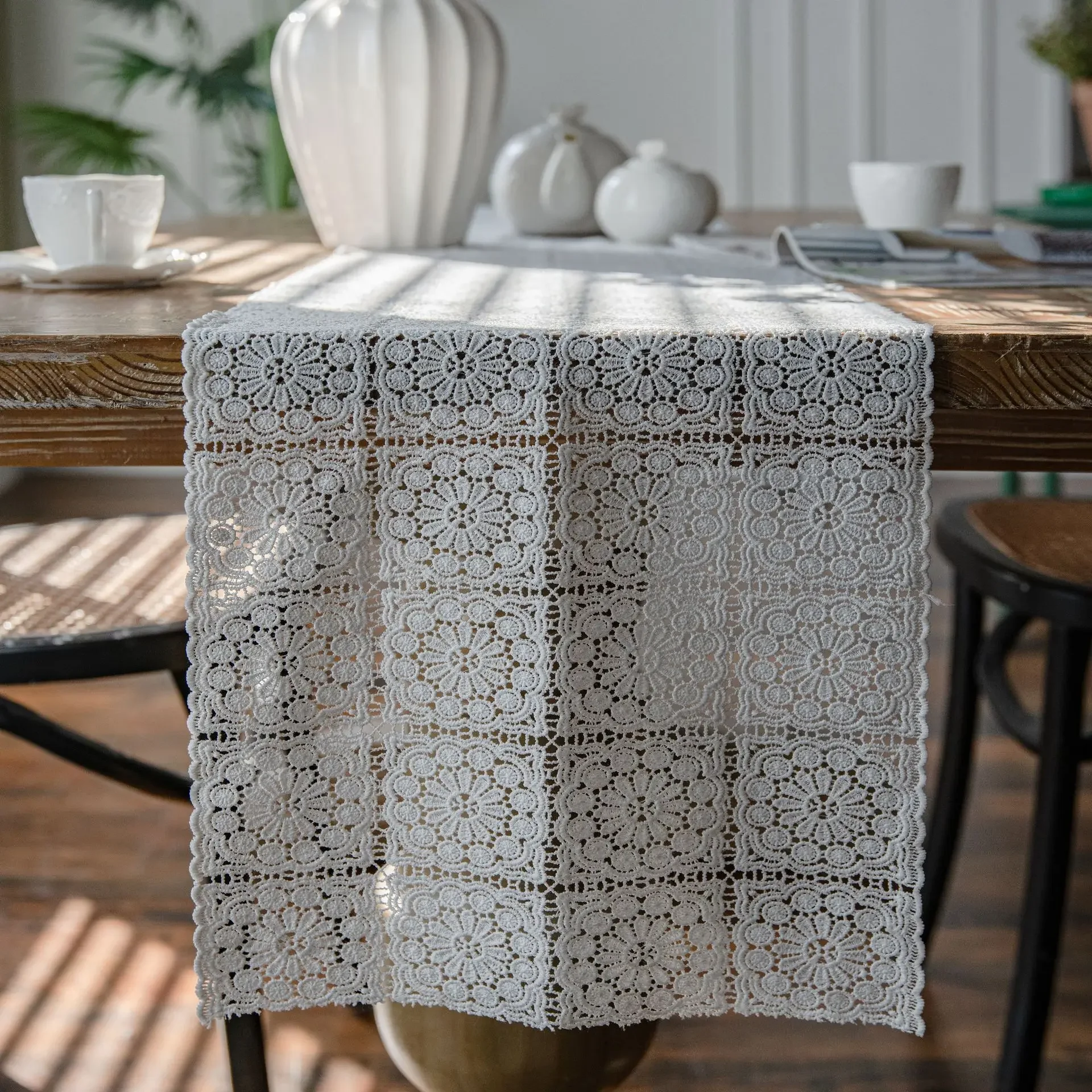 Table Runner 32 X 300cm White Lace Jacquard Sheer Romantic Table Runners for Wedding Party French Style Rectangle Elegant Daily
Table Runner 32 X 300cm White Lace Jacquard Sheer Romantic Table Runners for Wedding Party French Style Rectangle Elegant Daily