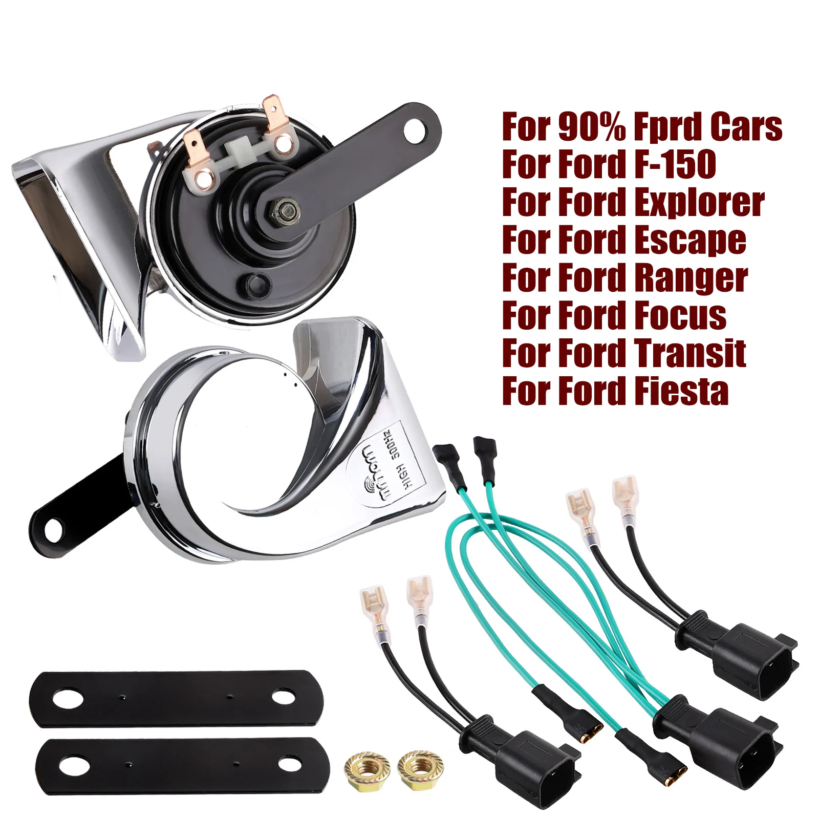 12V Car Horn 125dB Snail Horn Waterproof Loud Dual Tone Easy Installation Car Truck Motorcycle for Ford Focus Fiesta Ranger
12V Car Horn 125dB Snail Horn Waterproof Loud Dual Tone Easy Installation Car Truck Motorcycle for Ford Focus Fiesta Ranger