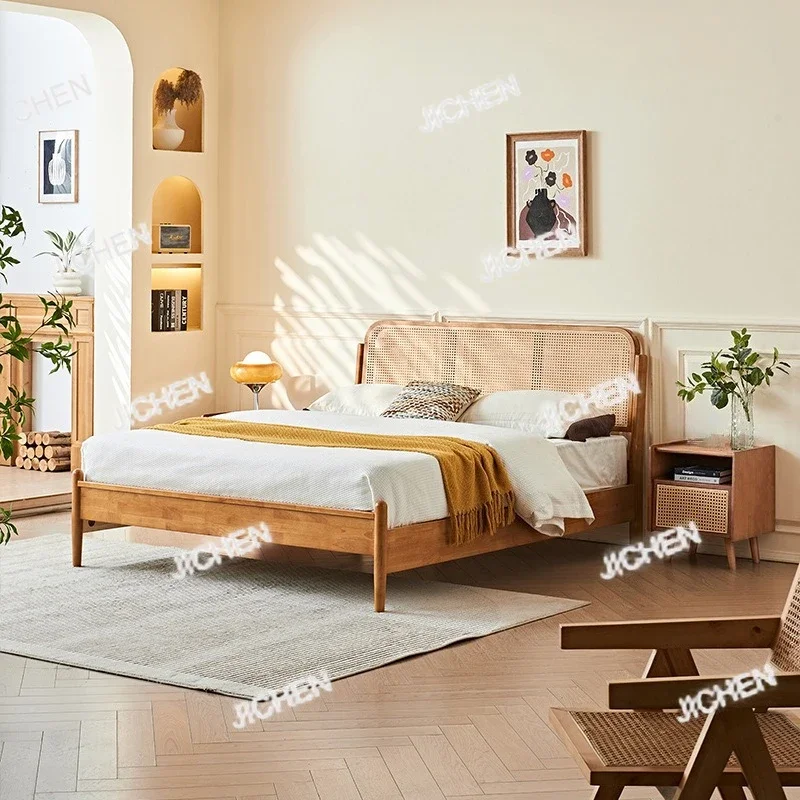 Neu home bedroom 1.8 meters rattan back wedding bed antique style B & B hotel imitation rattan solid wood doub
Neu home bedroom 1.8 meters rattan back wedding bed antique style B & B hotel imitation rattan solid wood doub