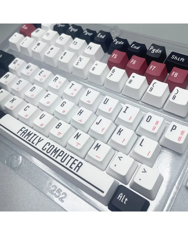 Retro Red White Console Themed Korean Sublimation Keycaps OEM Height PBT
Retro Red White Console Themed Korean Sublimation Keycaps OEM Height PBT