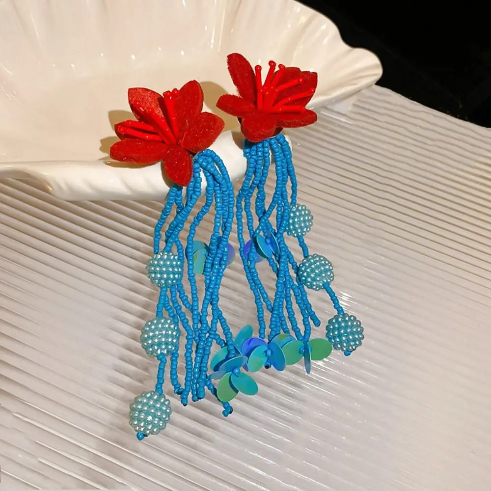 Minority Design Tassel Flower Earrings Jewelry Accessories Korean Style Fairy Flower Dangle Earring Alloy Tassel Beaded Earrings
Minority Design Tassel Flower Earrings Jewelry Accessories Korean Style Fairy Flower Dangle Earring Alloy Tassel Beaded Earrings