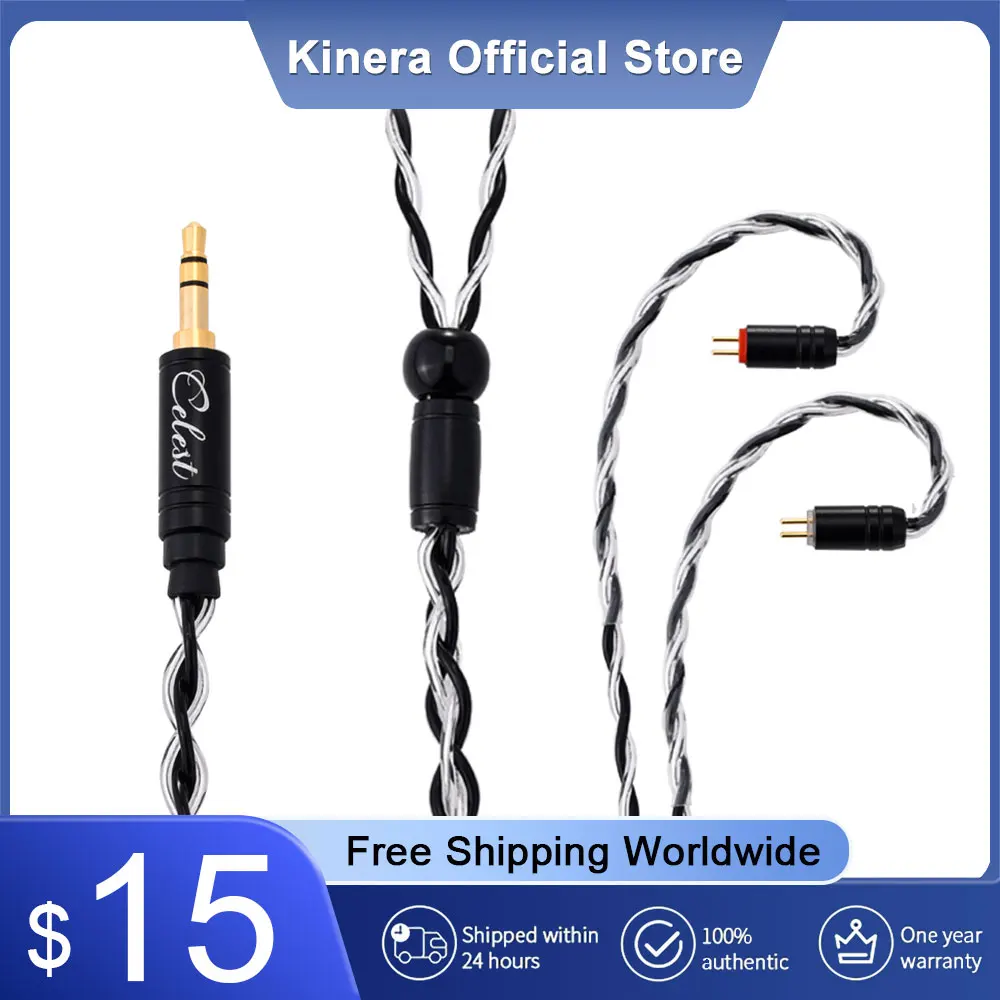 New Kinera Celest Aura Headphone Silver Lated Copper 0.78 2pin Wire Headset Earphone Cable Accessories 3.5mm 4.4mm Plug IEMs
New Kinera Celest Aura Headphone Silver Lated Copper 0.78 2pin Wire Headset Earphone Cable Accessories 3.5mm 4.4mm Plug IEMs