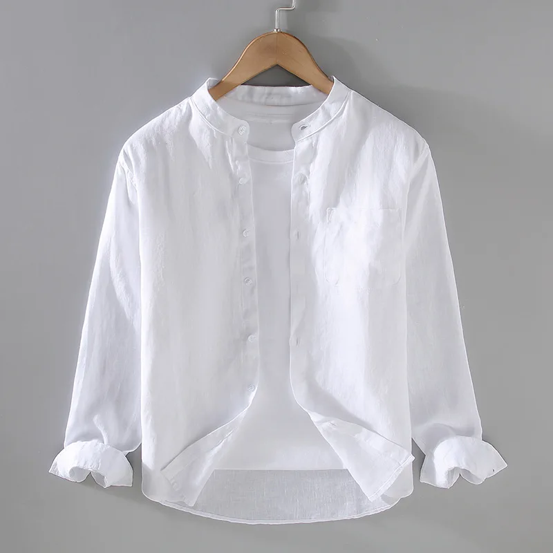 Chinese Sle Pure Linen Long Sve irt Men's Casual Versatile Spring New Arrival Breathable Thin Stand Fit Button up
Chinese Sle Pure Linen Long Sve irt Men's Casual Versatile Spring New Arrival Breathable Thin Stand Fit Button up