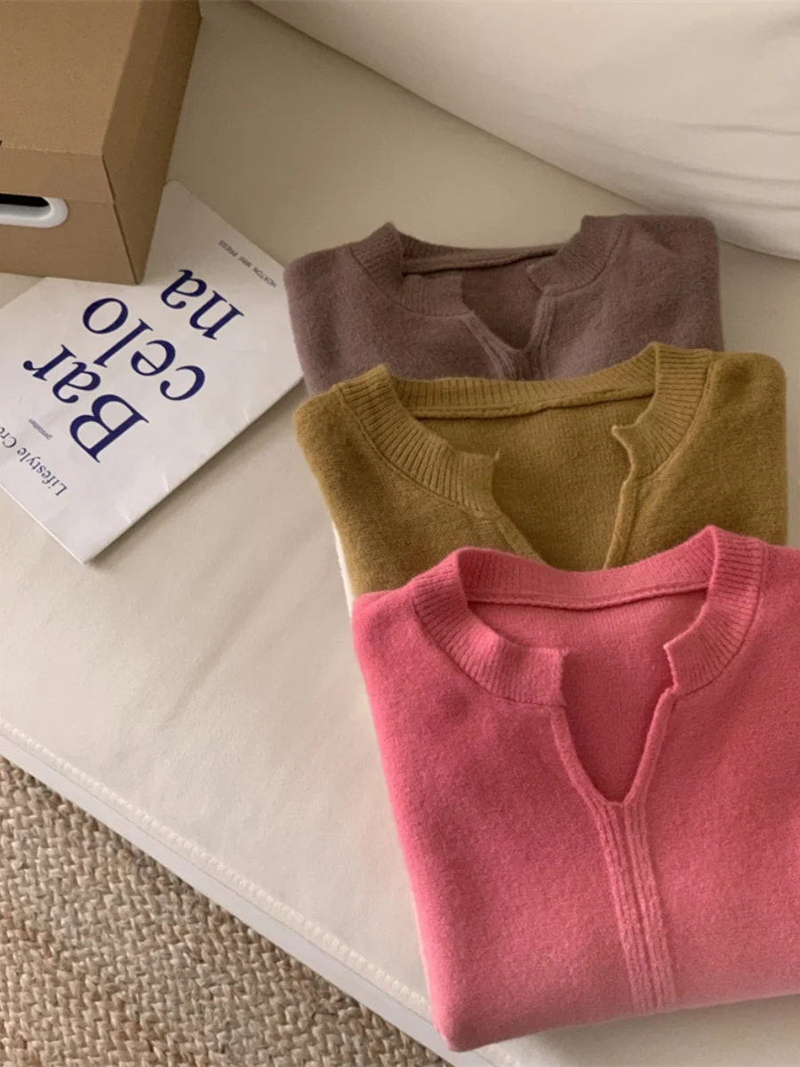 Casual Sle adient Color Blo V-Ne Sweater Open Front Long Sve Knitwear Women's Regular Fit Length Autumn Faion
Casual Sle adient Color Blo V-Ne Sweater Open Front Long Sve Knitwear Women's Regular Fit Length Autumn Faion